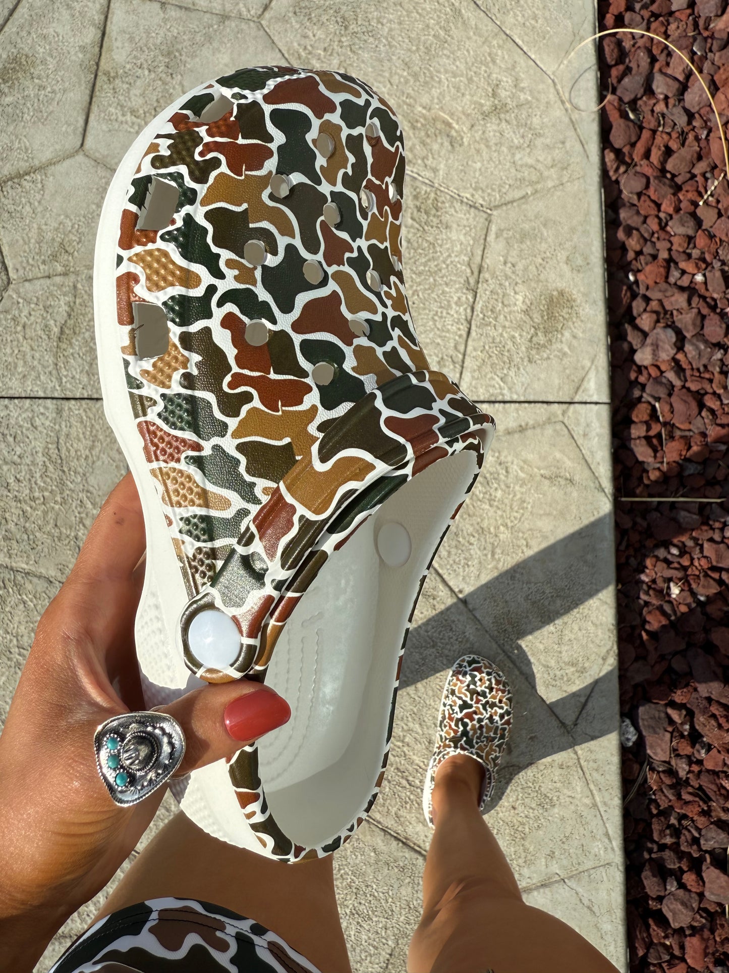 Duck Camo Clogs **PREORDER - Read Description For Sizing**