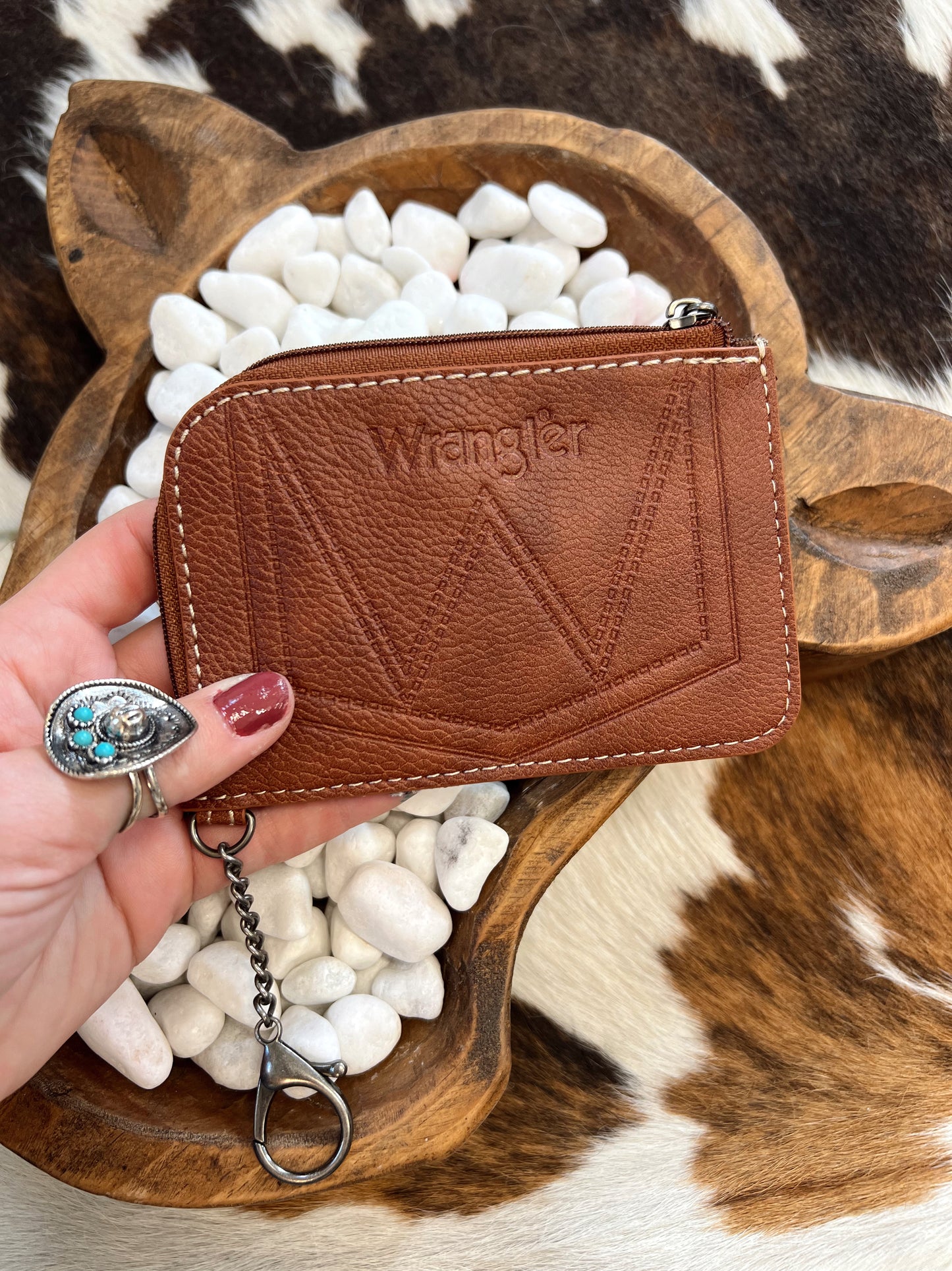 Grey Southwest Wrangler Wallet / Card Holder