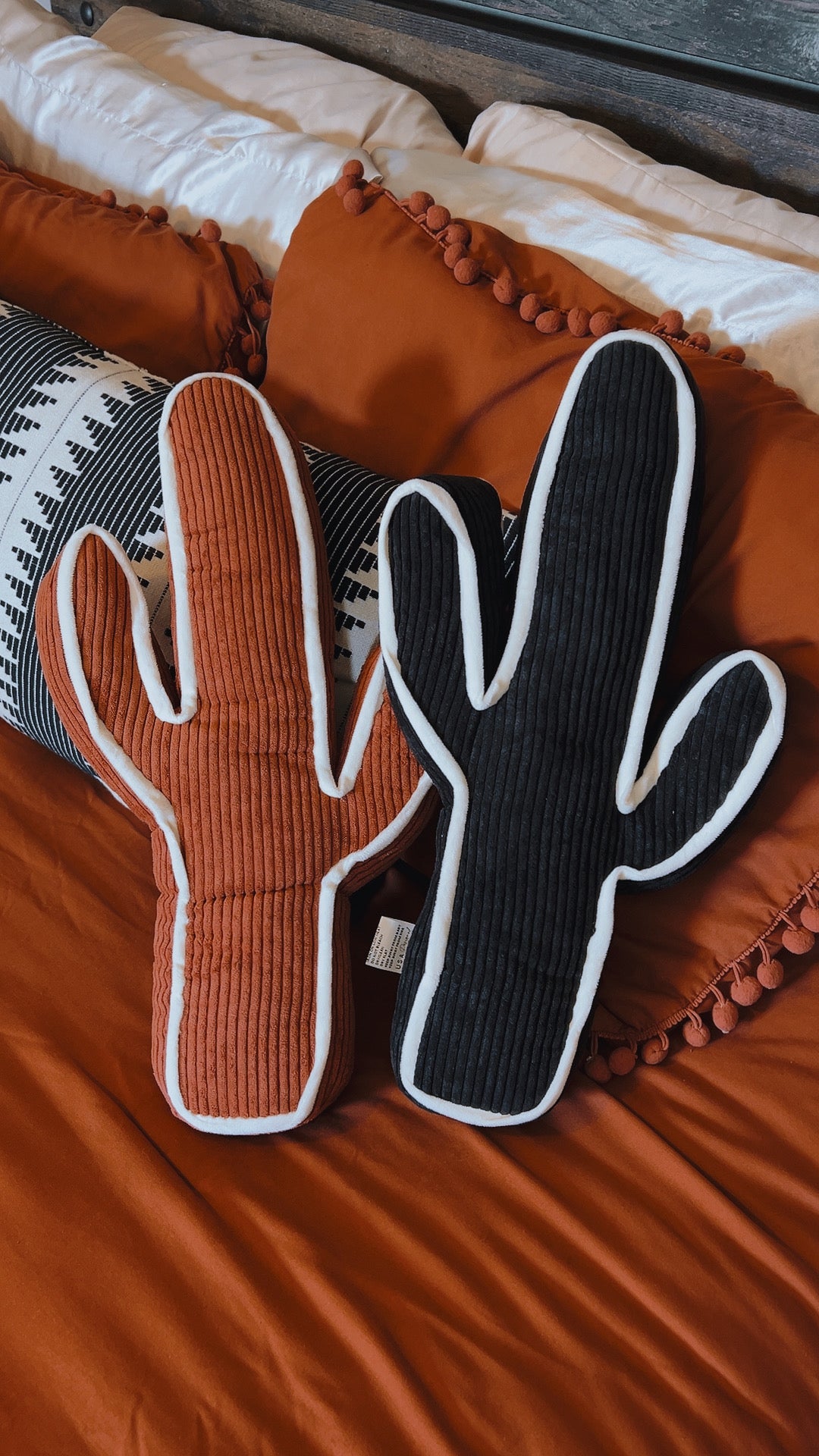 Black Cactus Pillow