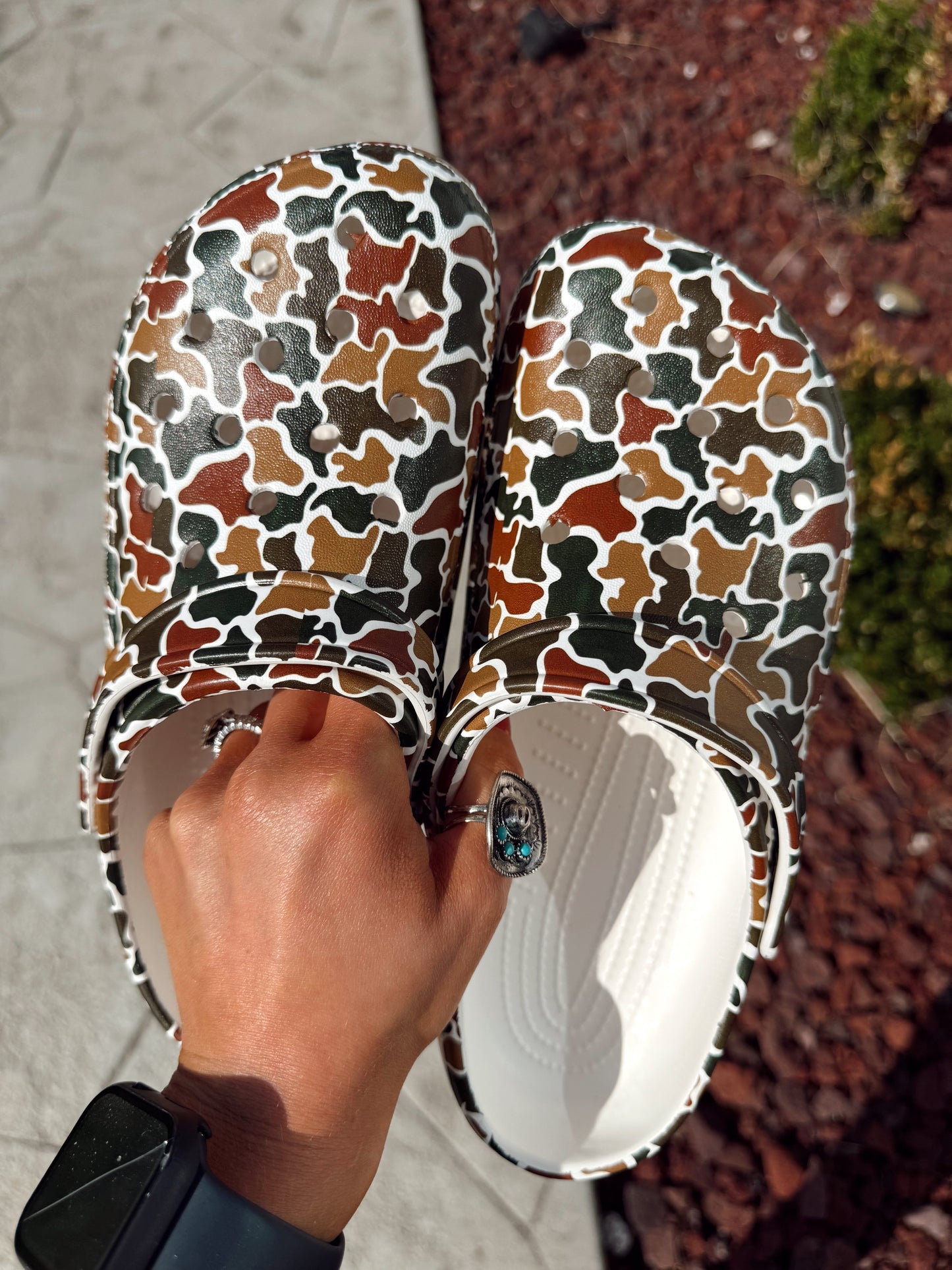 Duck Camo Clogs **PREORDER - Read Description For Sizing**