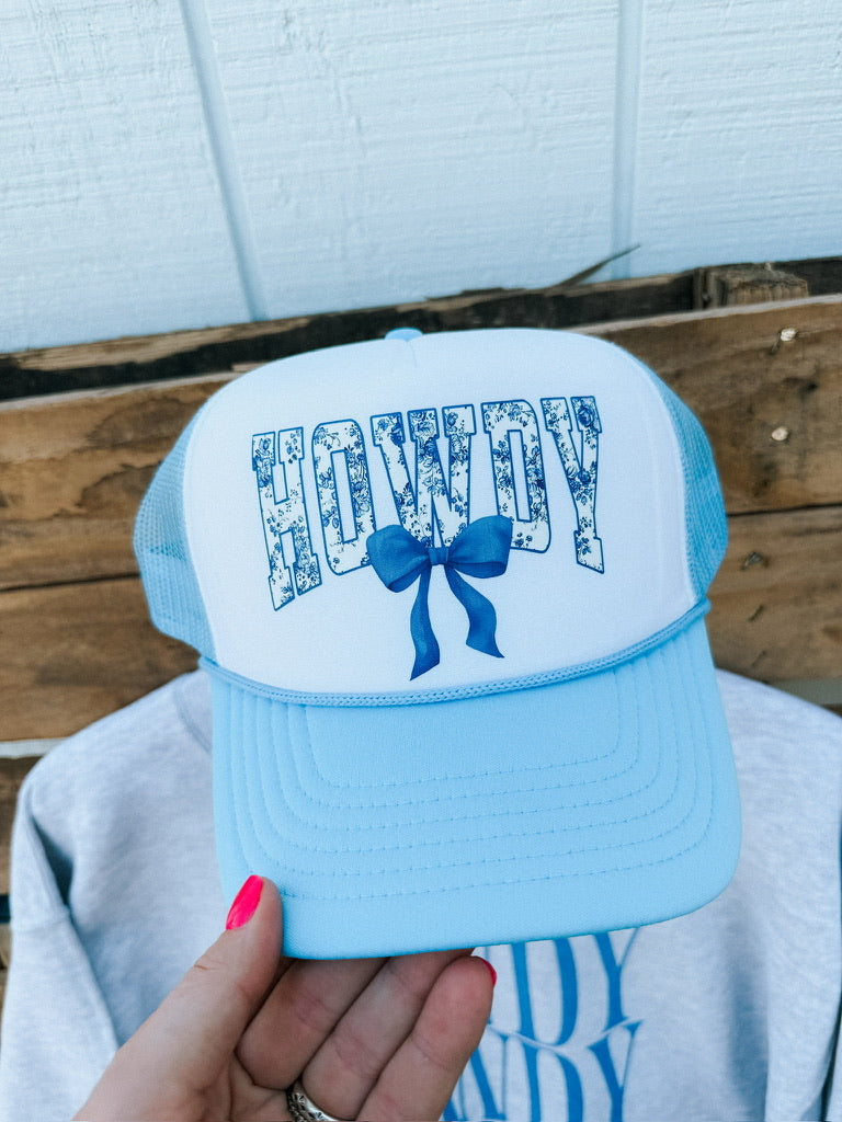 COQUETTE HOWDY CAP: BLUE