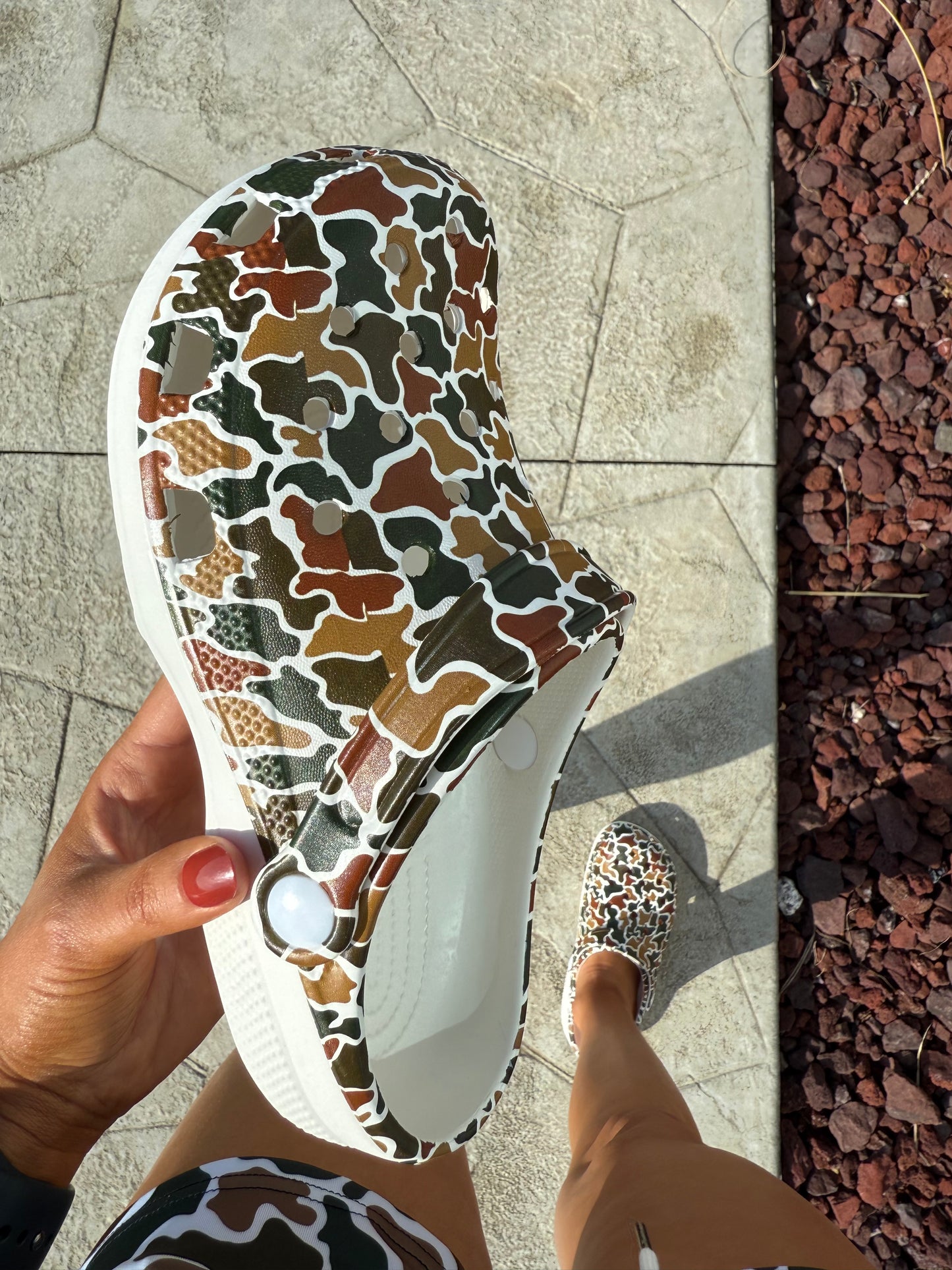 Duck Camo Clogs **PREORDER - Read Description For Sizing**