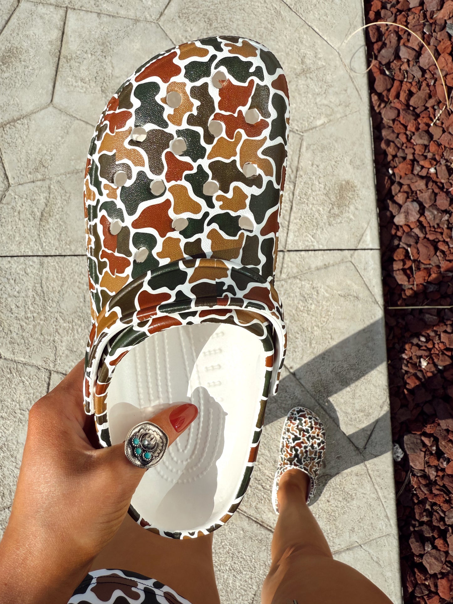 Duck Camo Clogs **PREORDER - Read Description For Sizing**