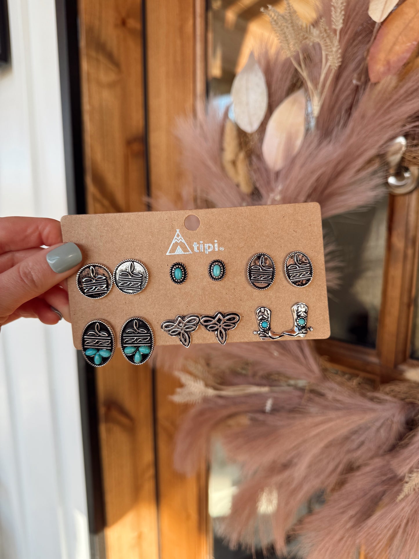Boot Stitch Western Stud Set (Set of 6)