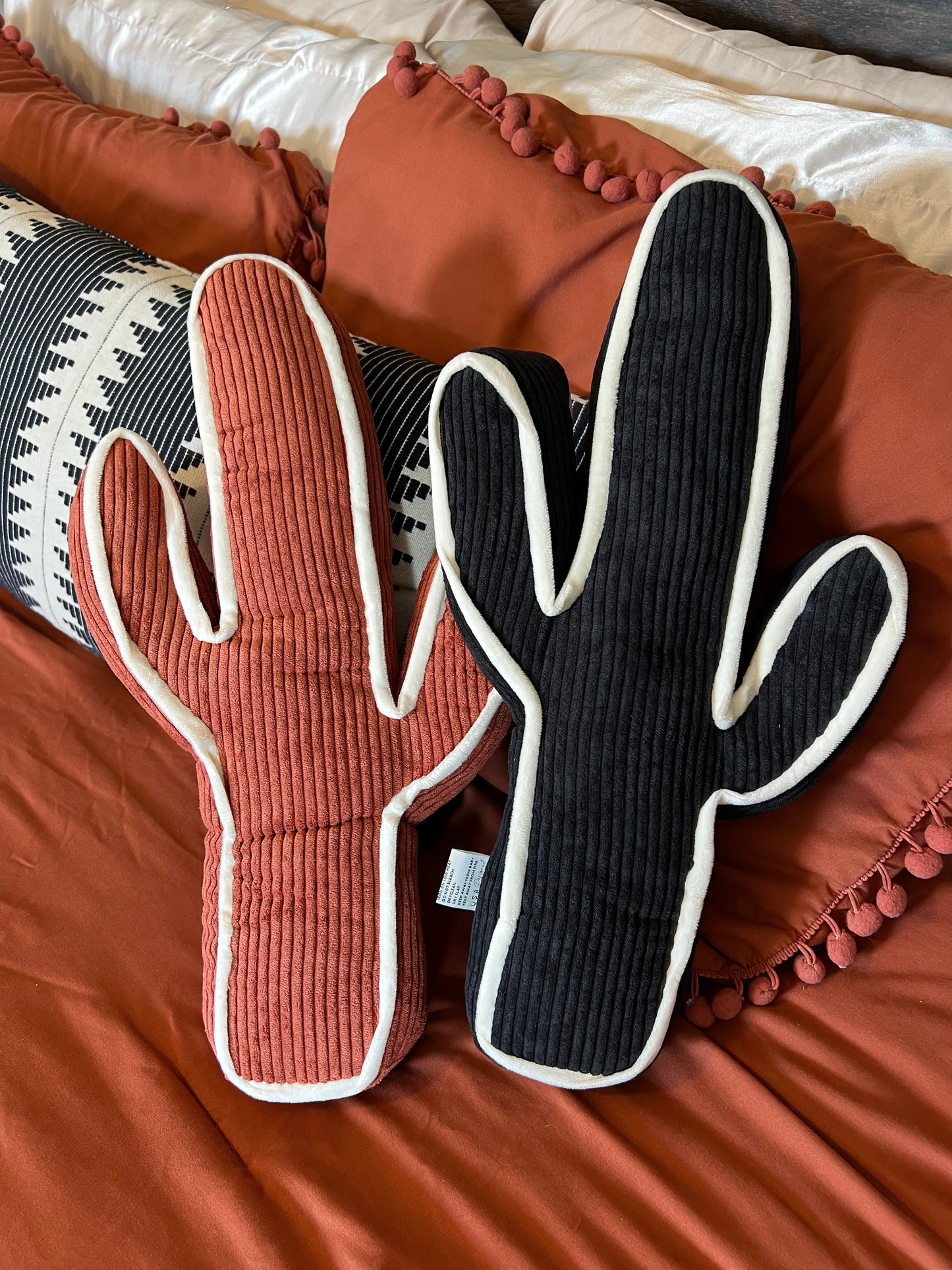 Black Cactus Pillow