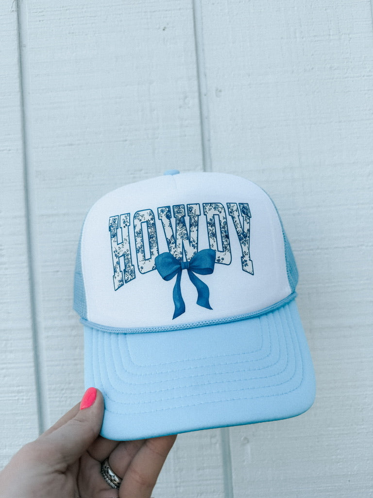 COQUETTE HOWDY CAP: BLUE