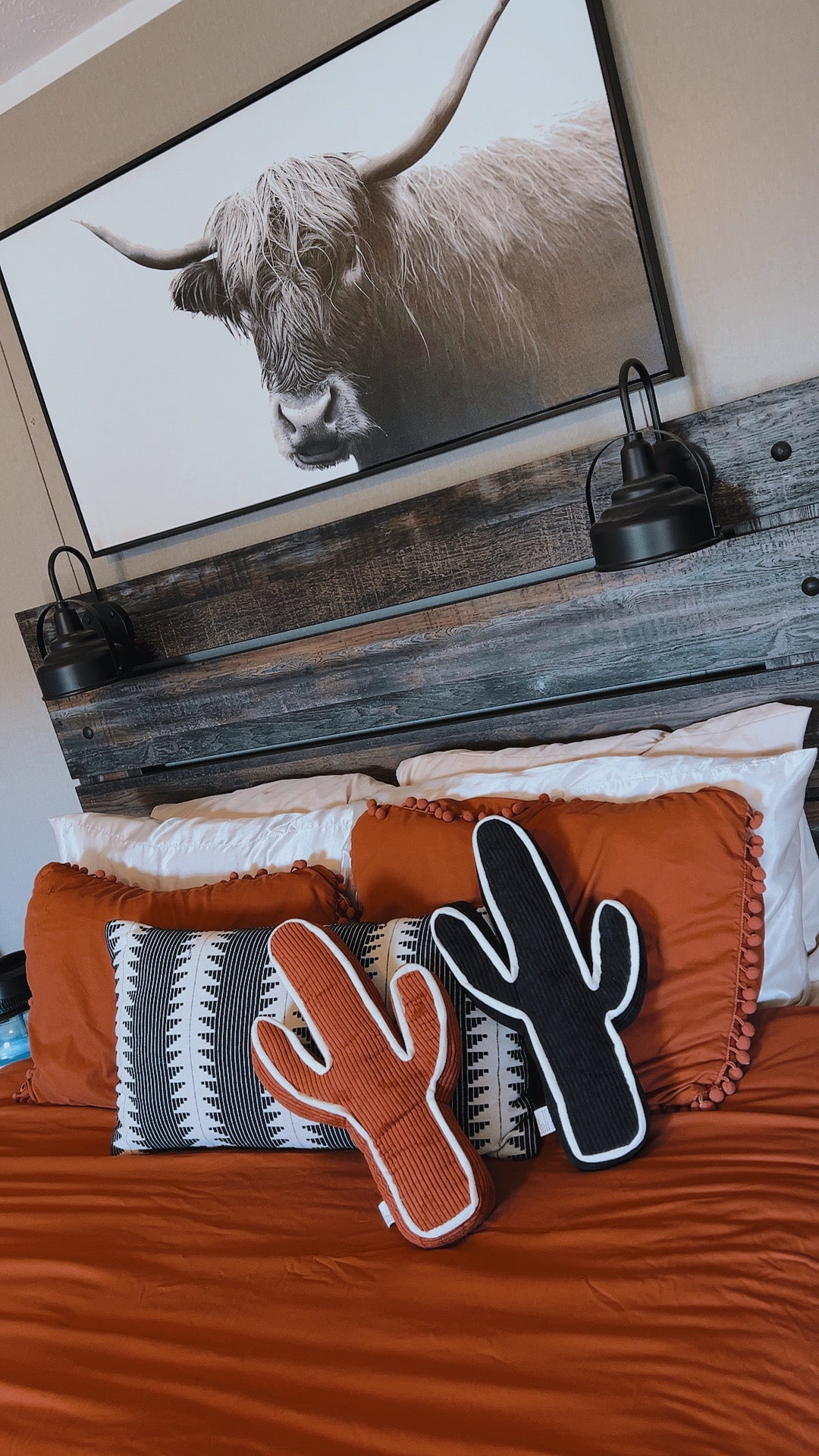 Black Cactus Pillow