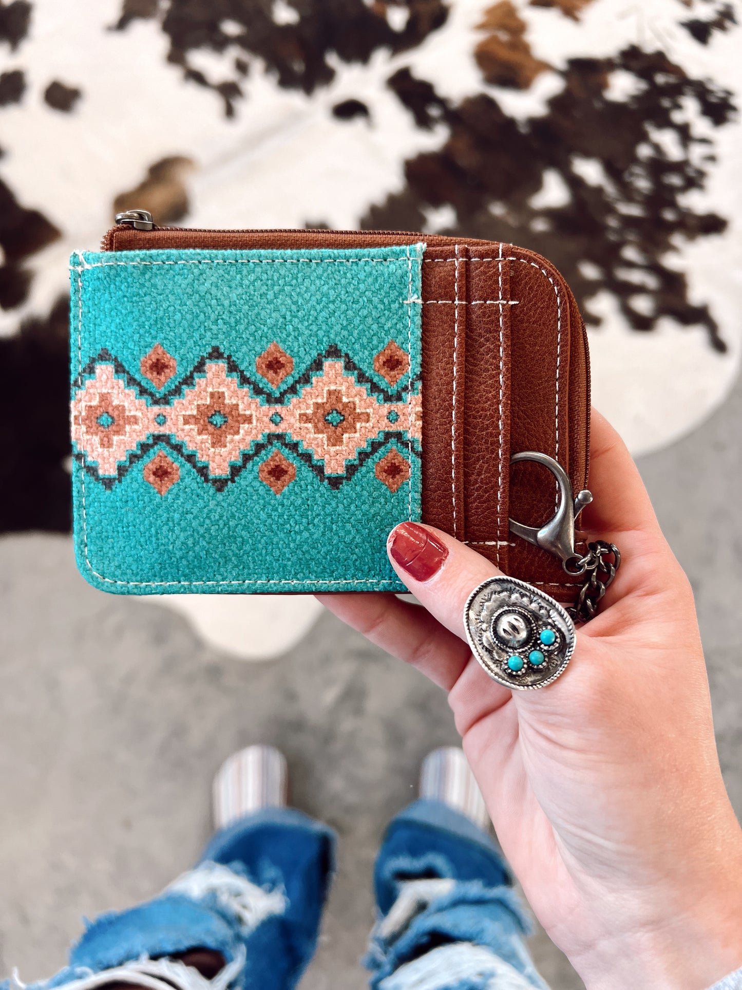Turquoise Wrangler Card Holder