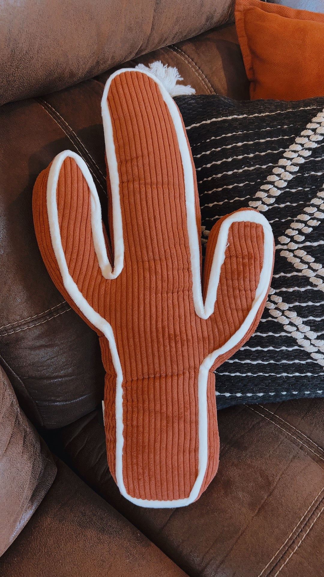 Rust Cactus Pillow