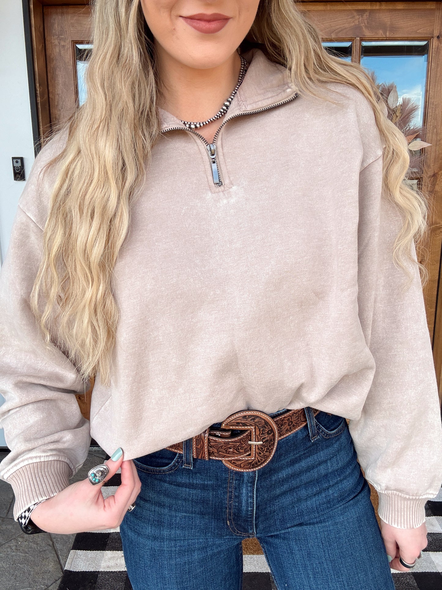 Kyla Oversized Quarter Zip