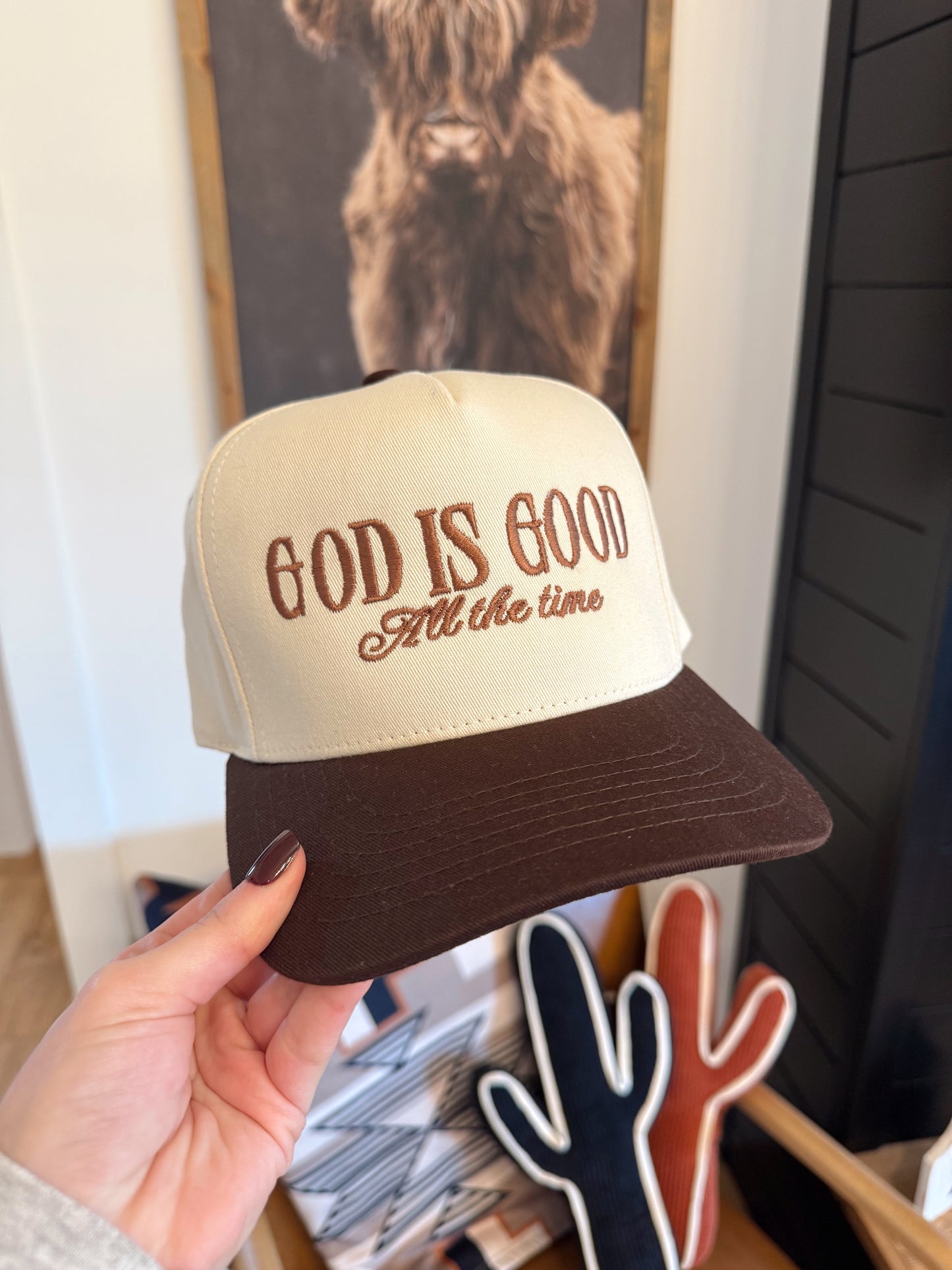 God is Good Embroidered Trucker Hat
