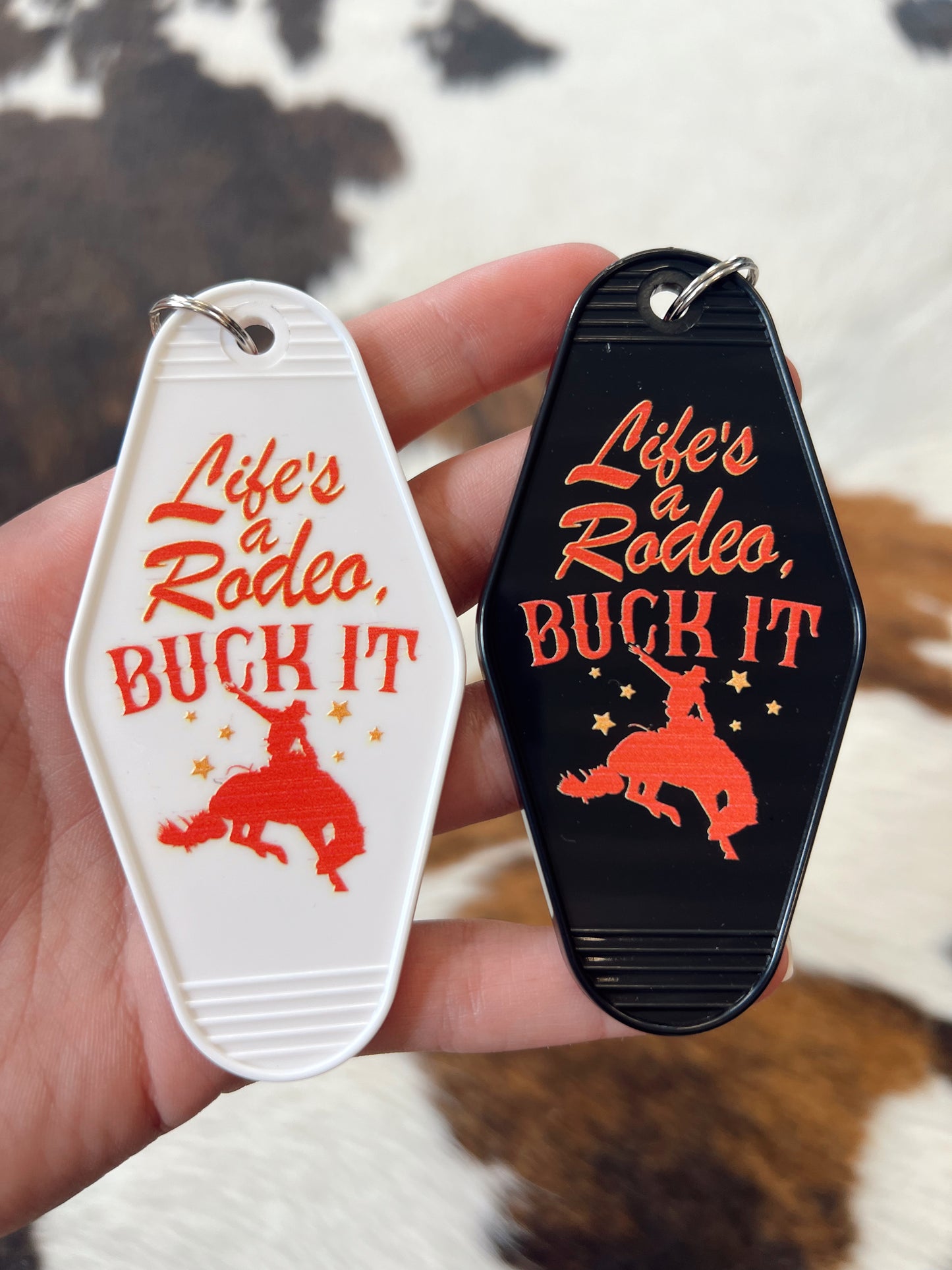 Life’s A Rodeo Motel Keychain