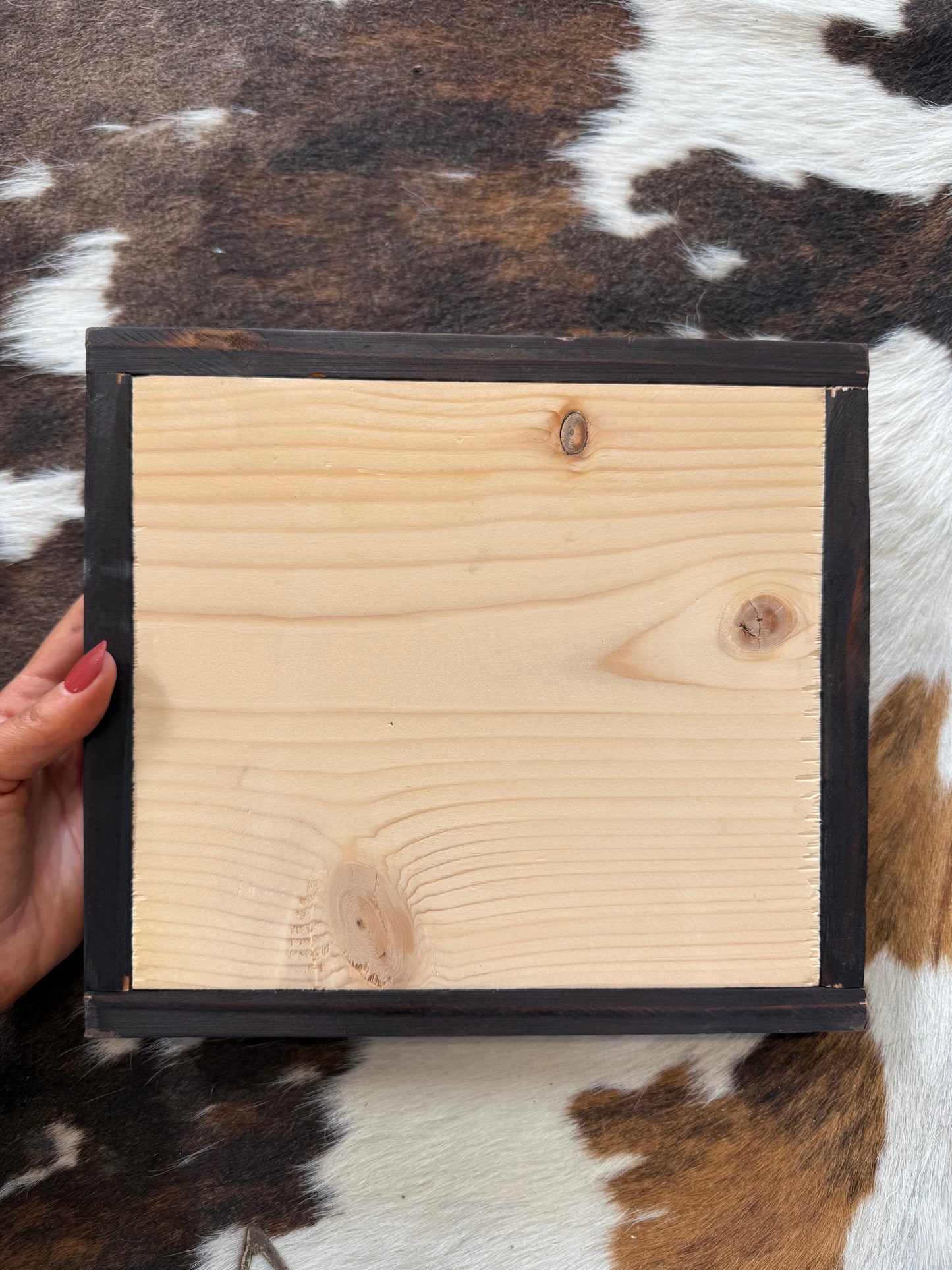 Boot Stitch Wood Sign