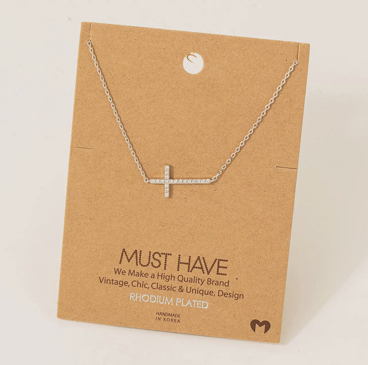 Silver Cross Necklace