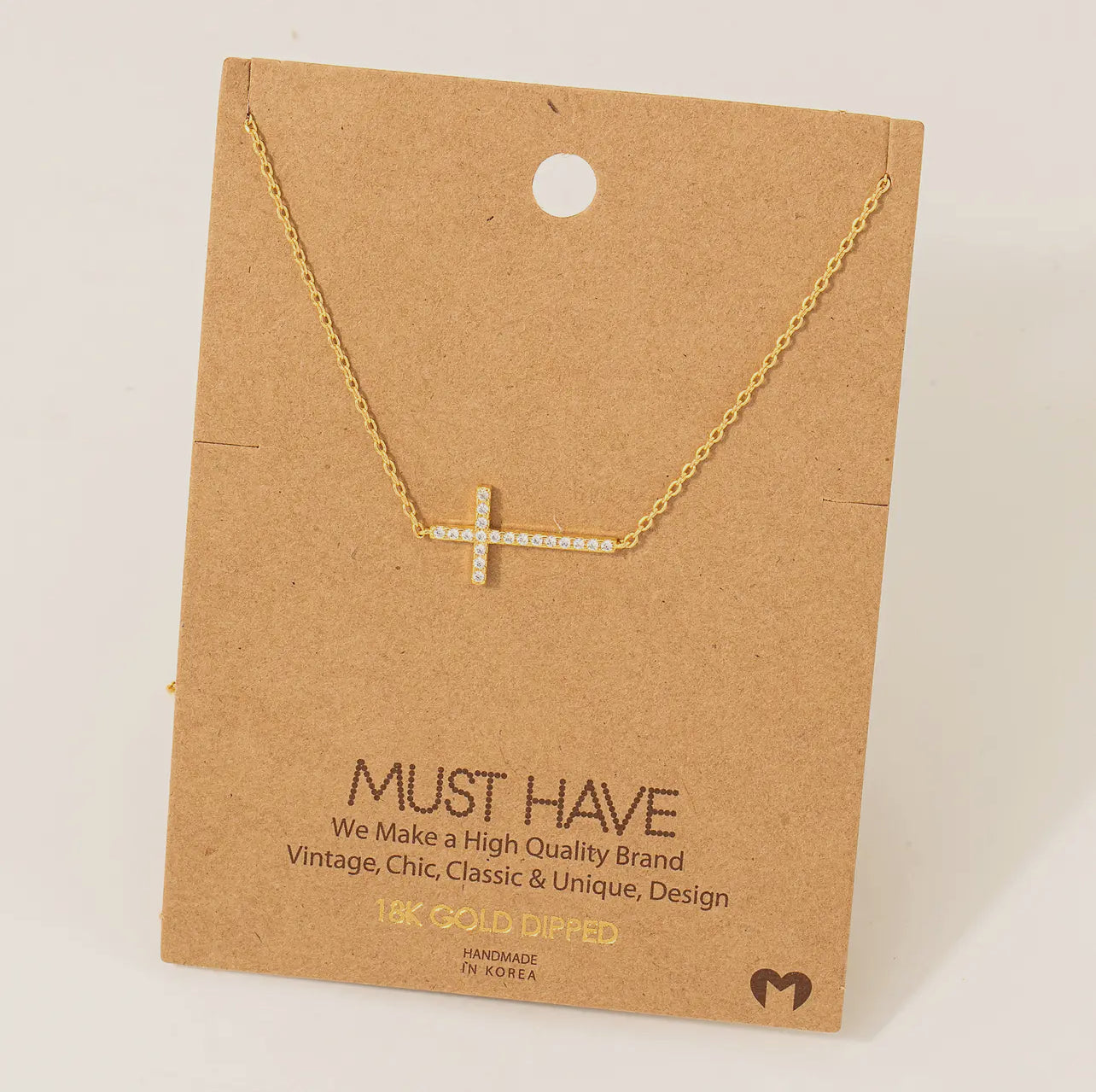 Gold Cross Necklace