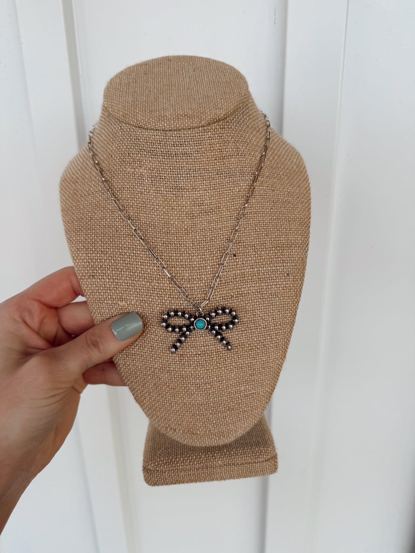 Wren Bow Necklace