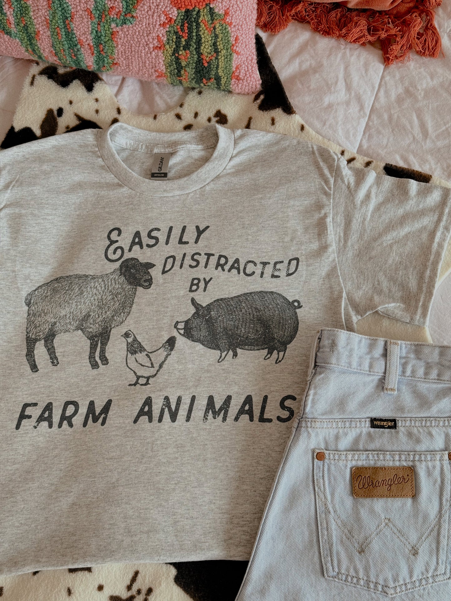 DISTRACTED BY FARM ANIMALS