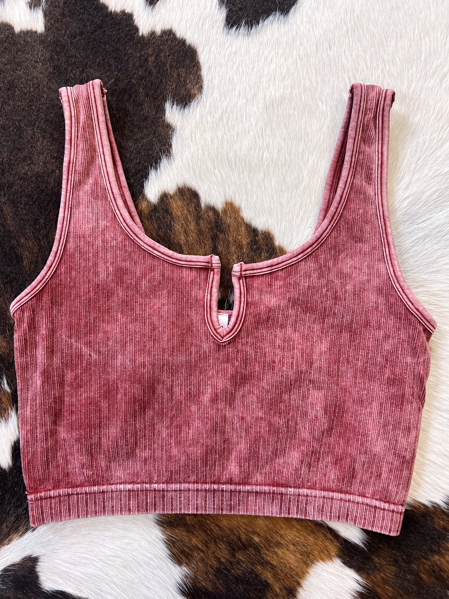 Georgia V Neck Crop Tank