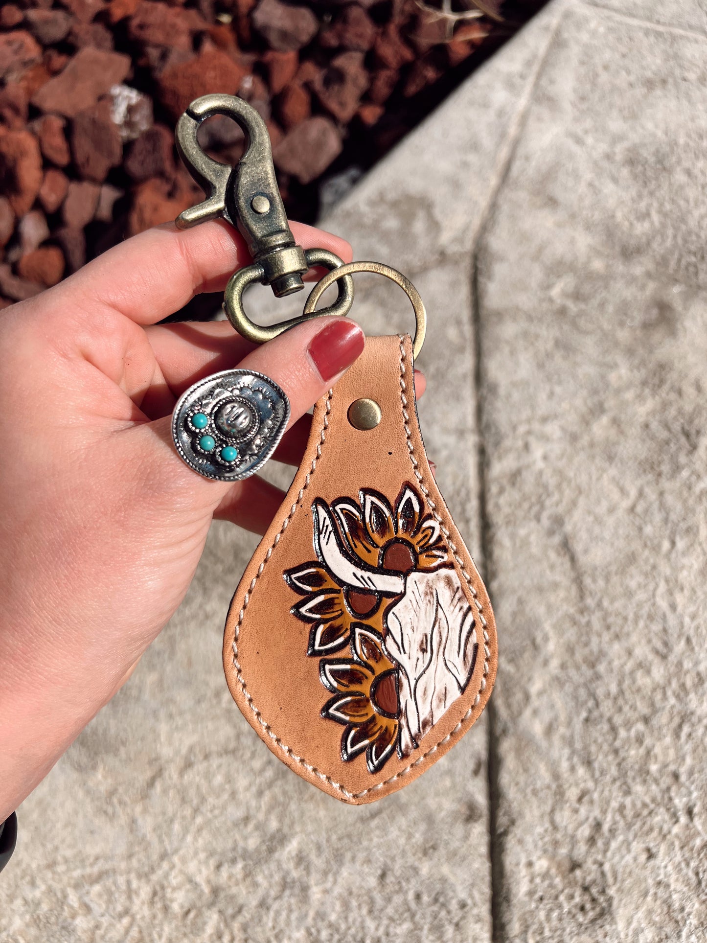 Steer Skull Key Fob