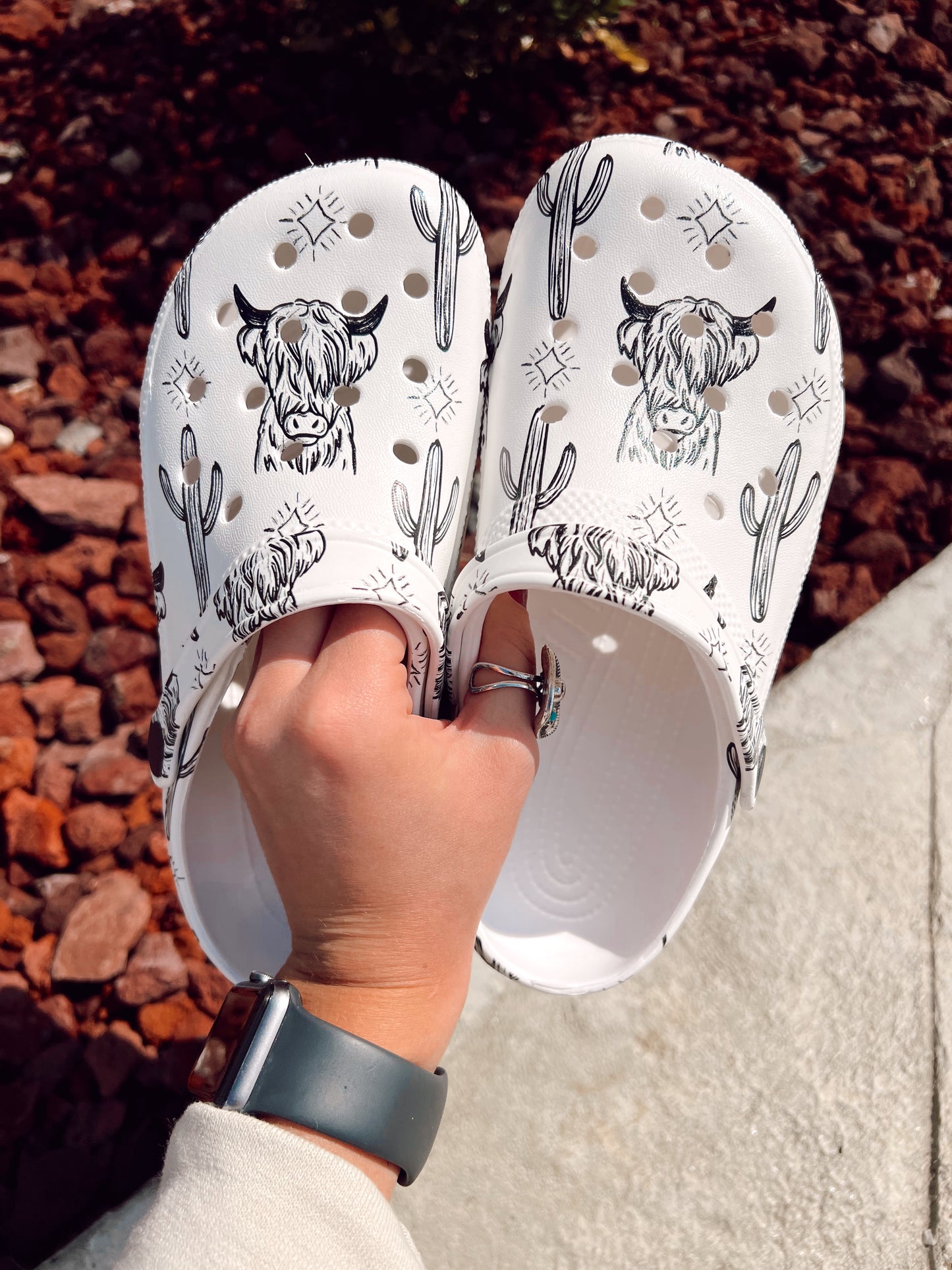 Highland Western Fur Clogs **SIZE UP 2 FULL SIZES**