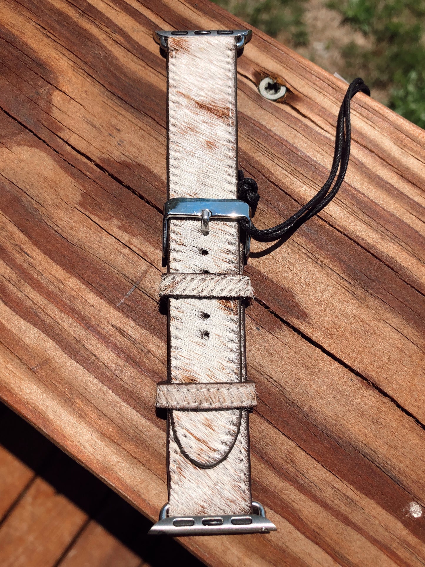 Brown Cowhide Apple Watch Band