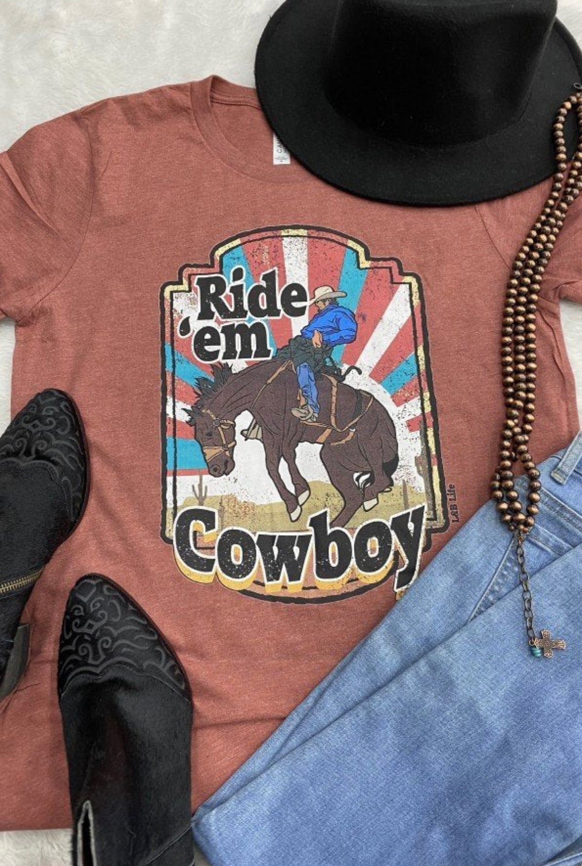 Shop Envi Me The Saddle Up Cowboy Hoodie Tee S