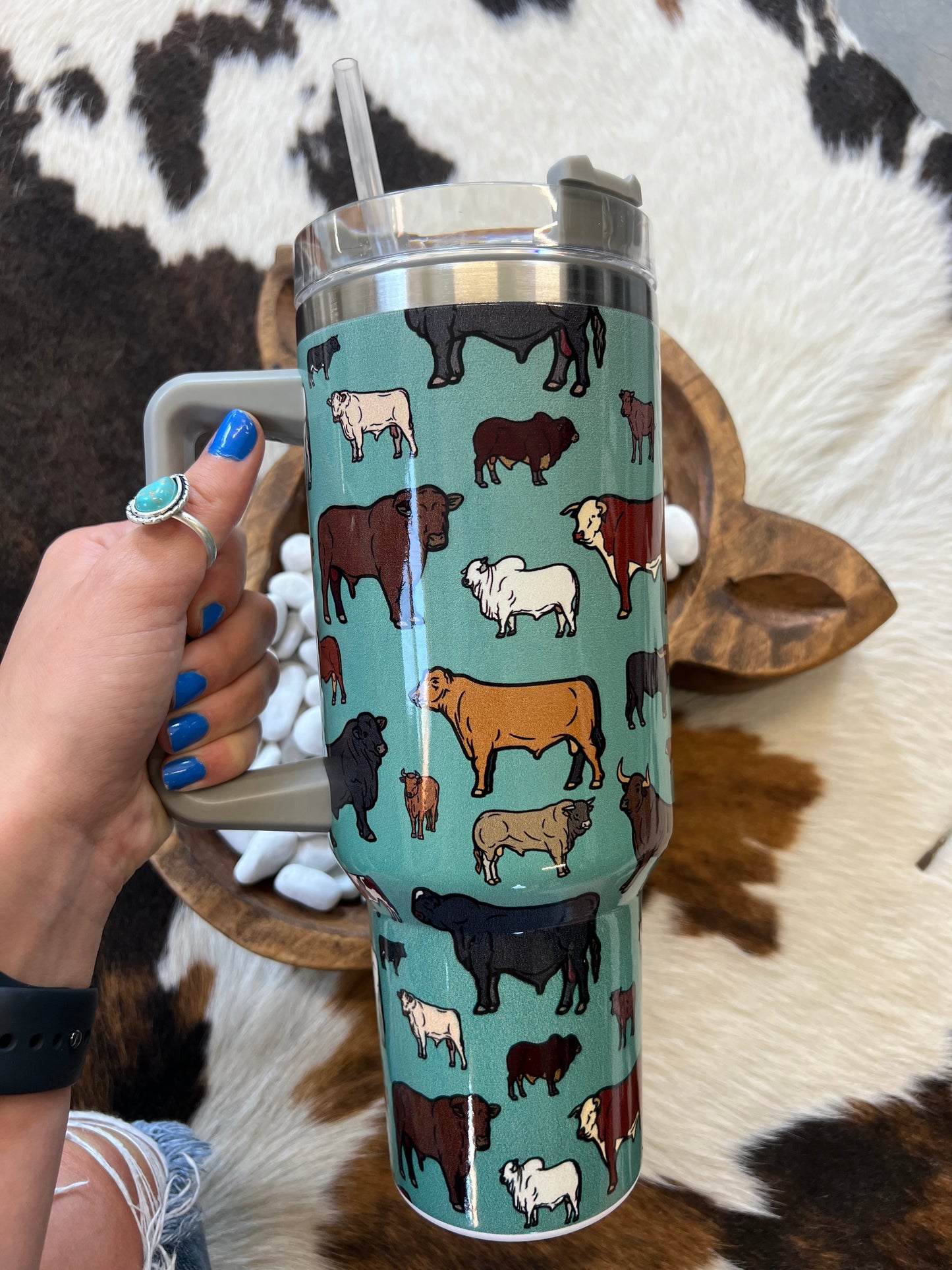 Cattle Breeds 40 oz Punchy Tumbler