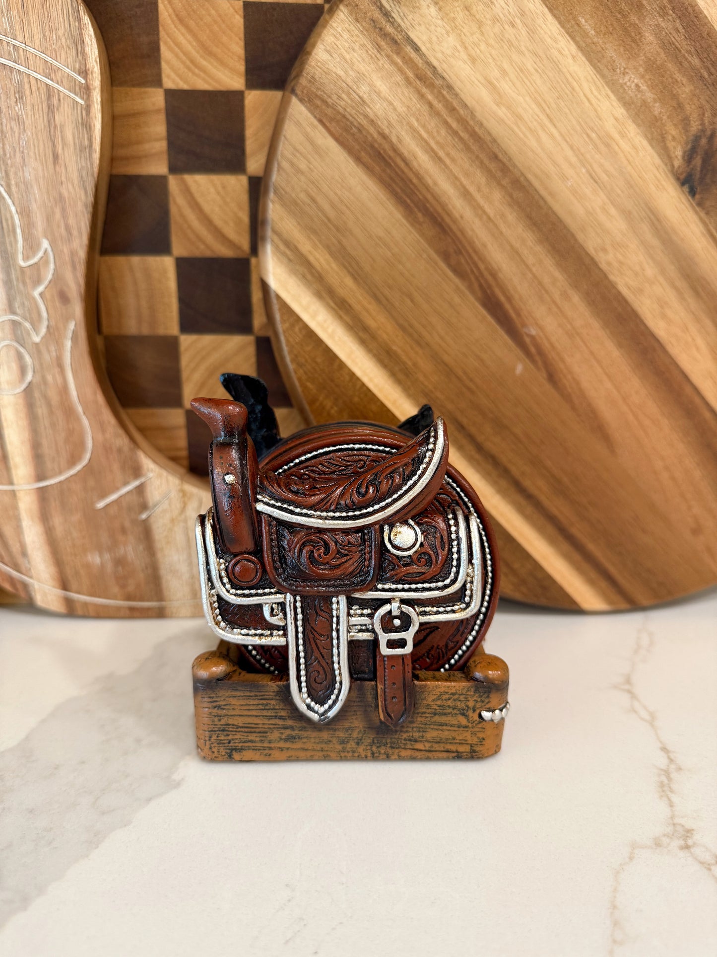 Saddle Up Coaster Set