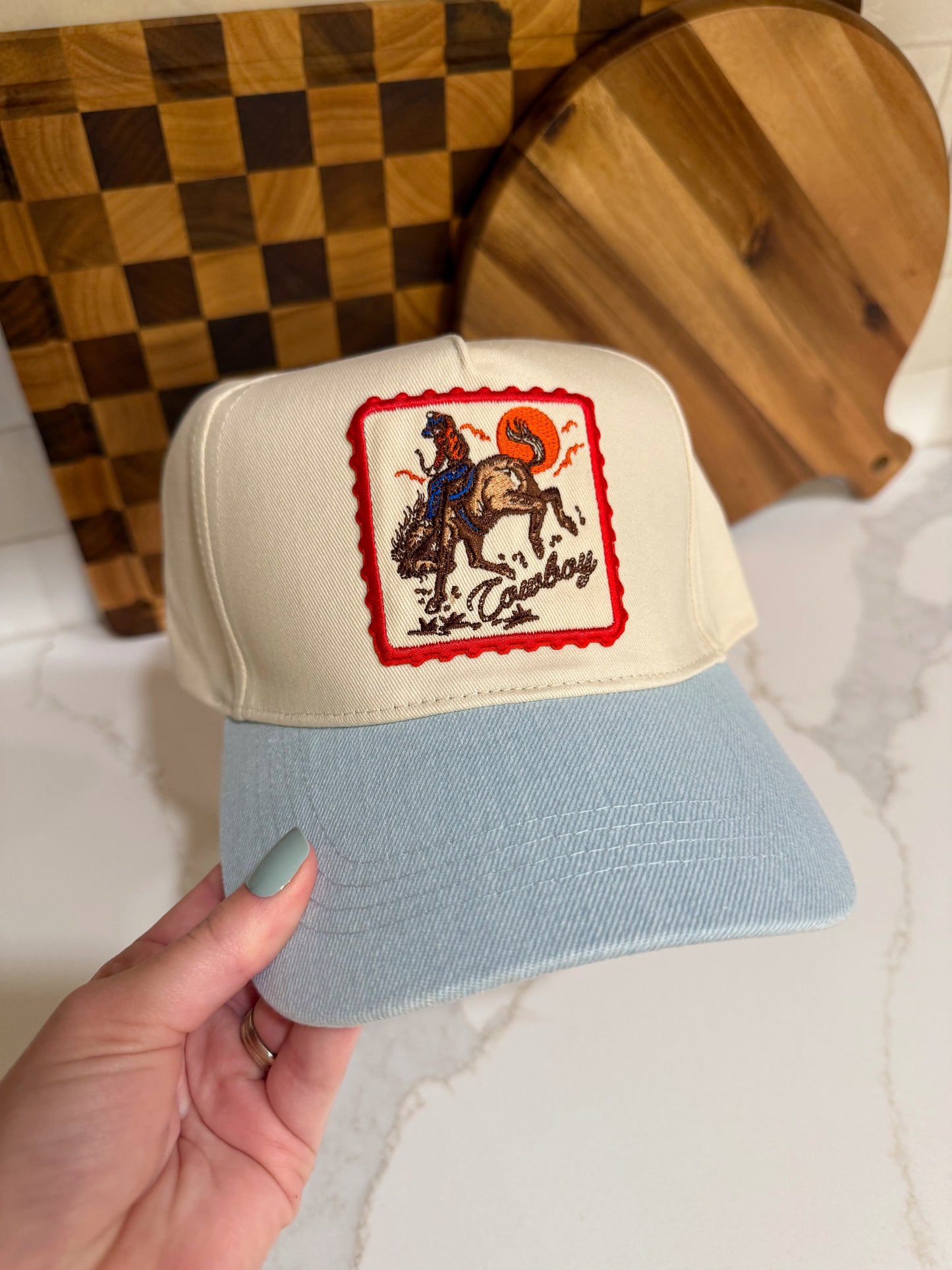 Cowboy Patch Trucker Hat