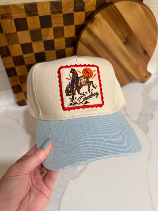 Cowboy Patch Trucker Hat
