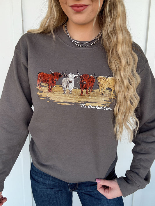 Fall Highland Herd Crewneck