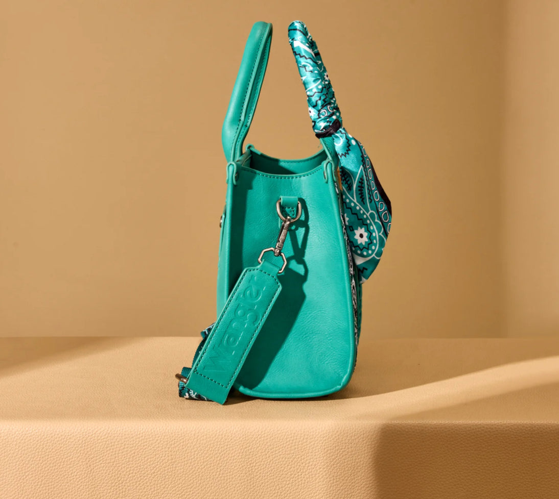 Wrangler Turquoise Bandana Crossbody Bag