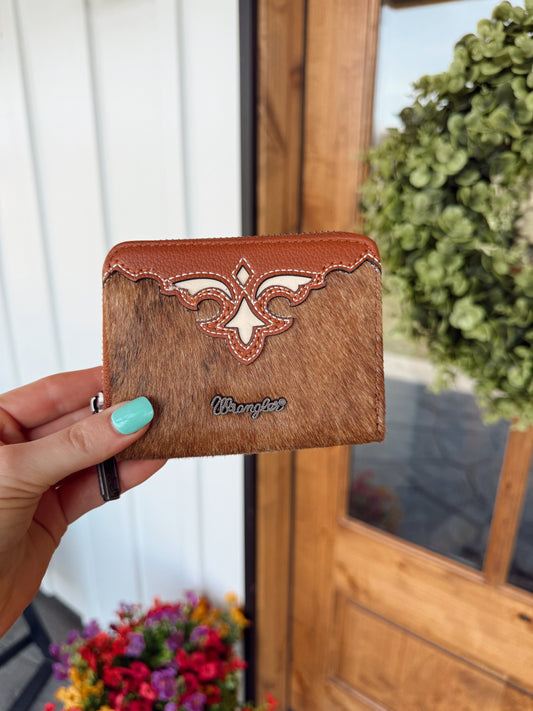 Brown Wrangler Cowhide Wallet