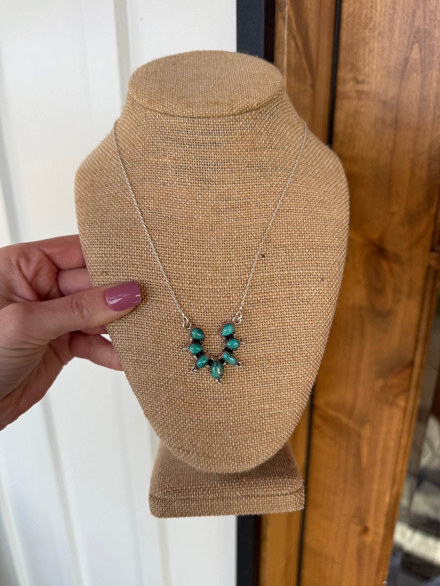 Kaylie Kingman Turquoise Pendant Necklace