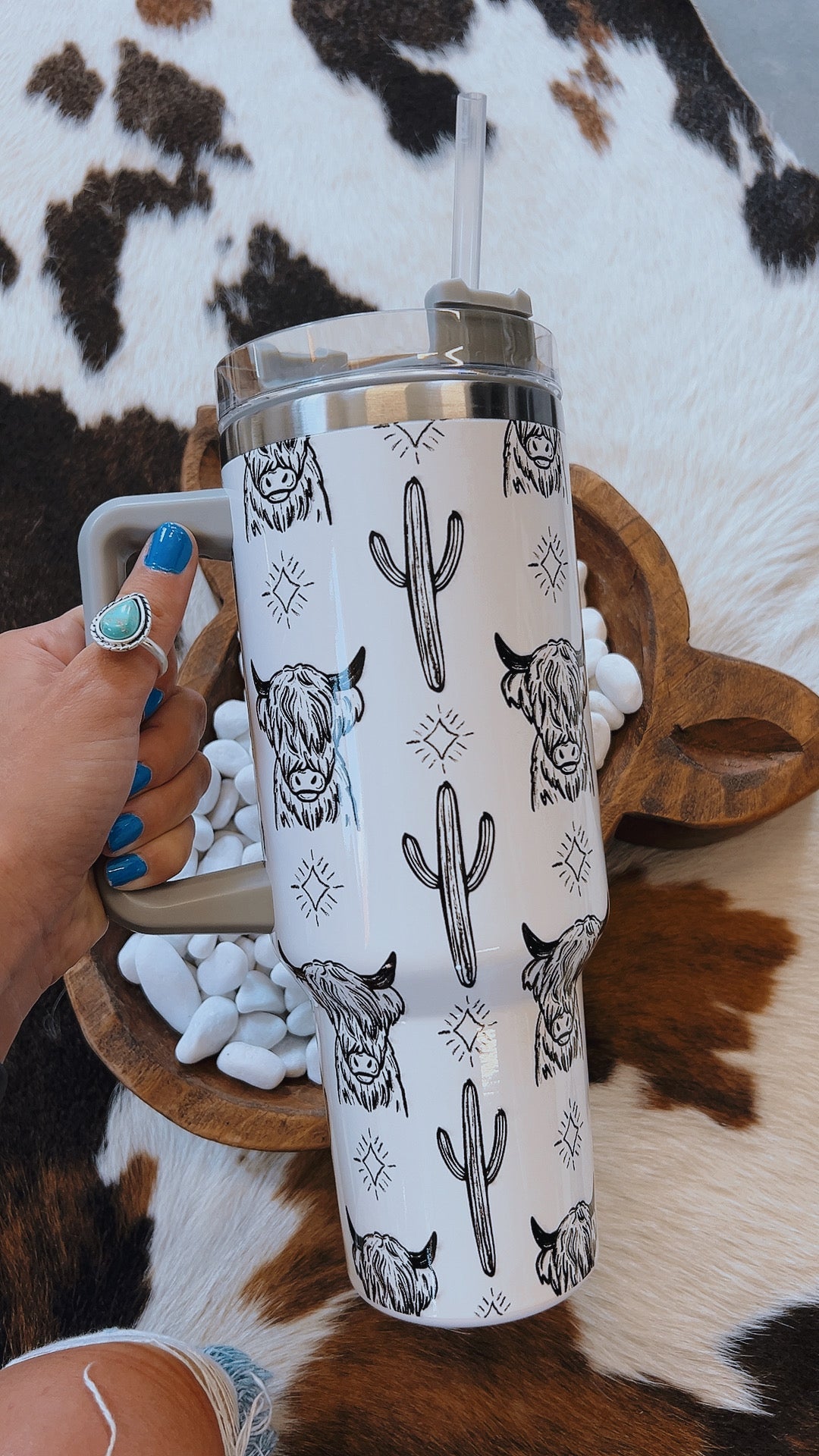 Highland & Cactus 40 oz Punchy Tumbler