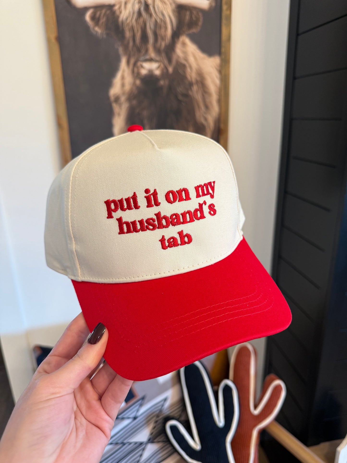 Husband’s Tab Trucker Hat