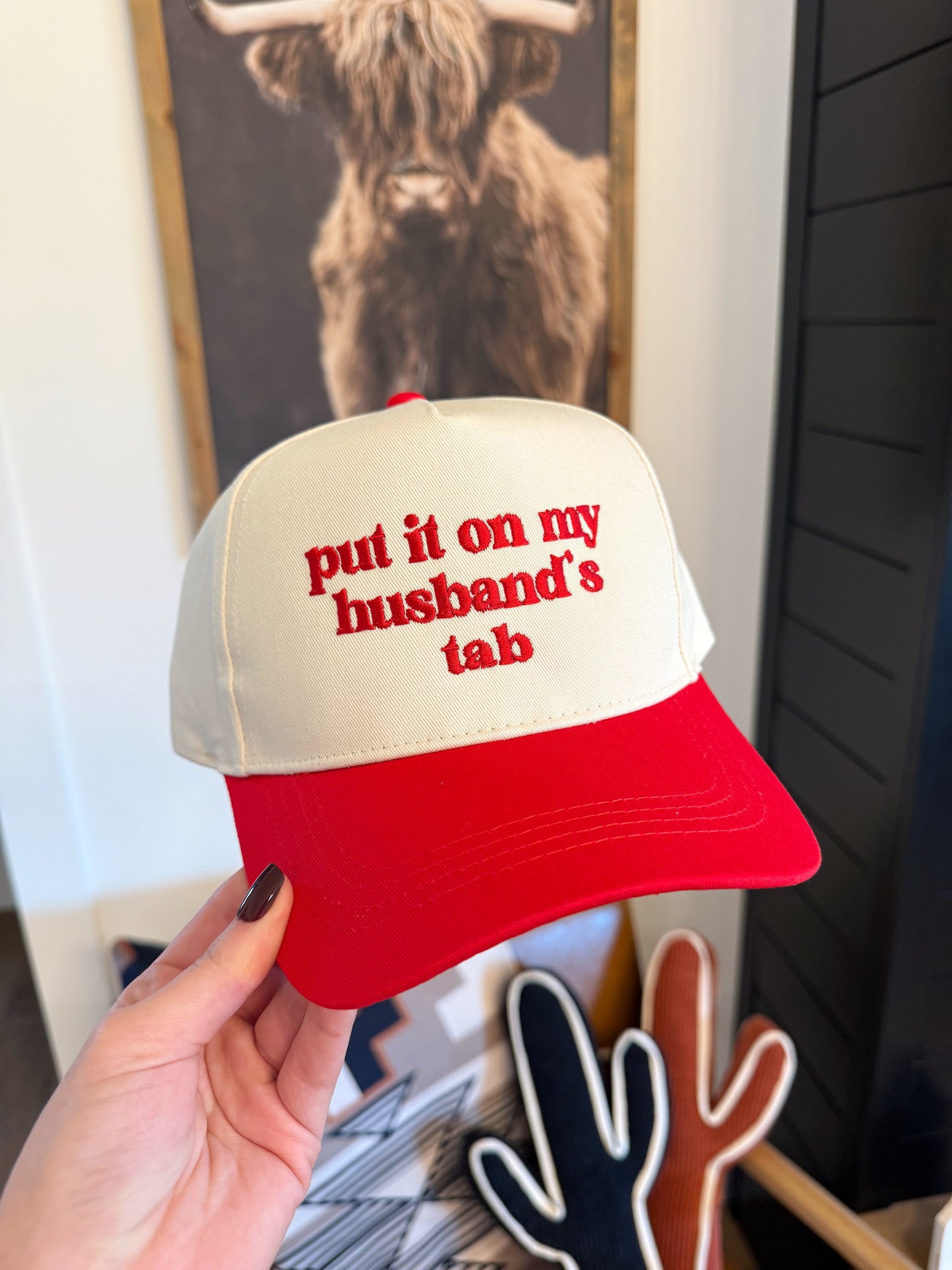Husband’s Tab Trucker Hat
