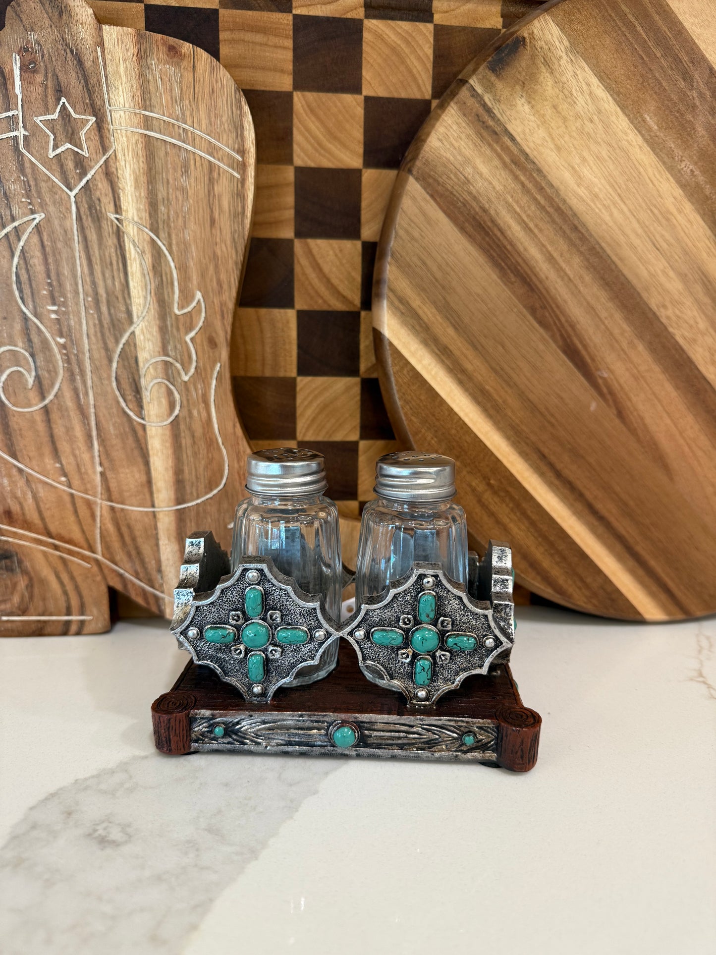 Turquoise Salt & Pepper Shaker Set