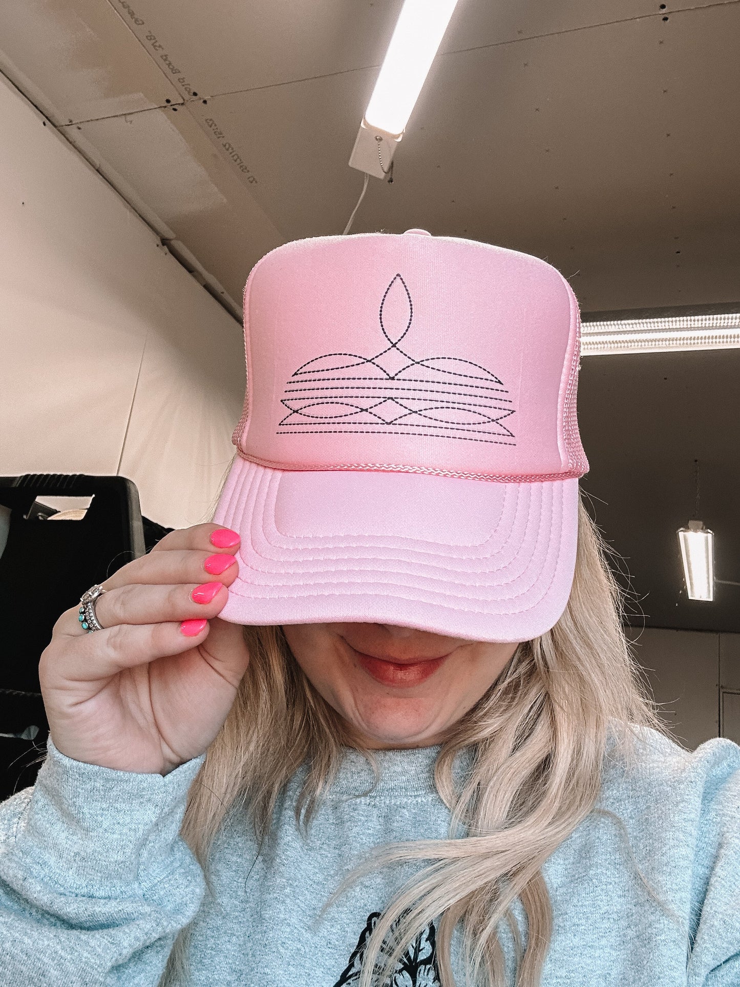 PINK BOOT CAP