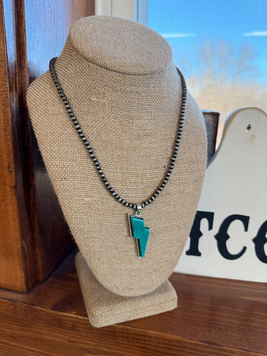 Cade Lightning Bolt Necklace