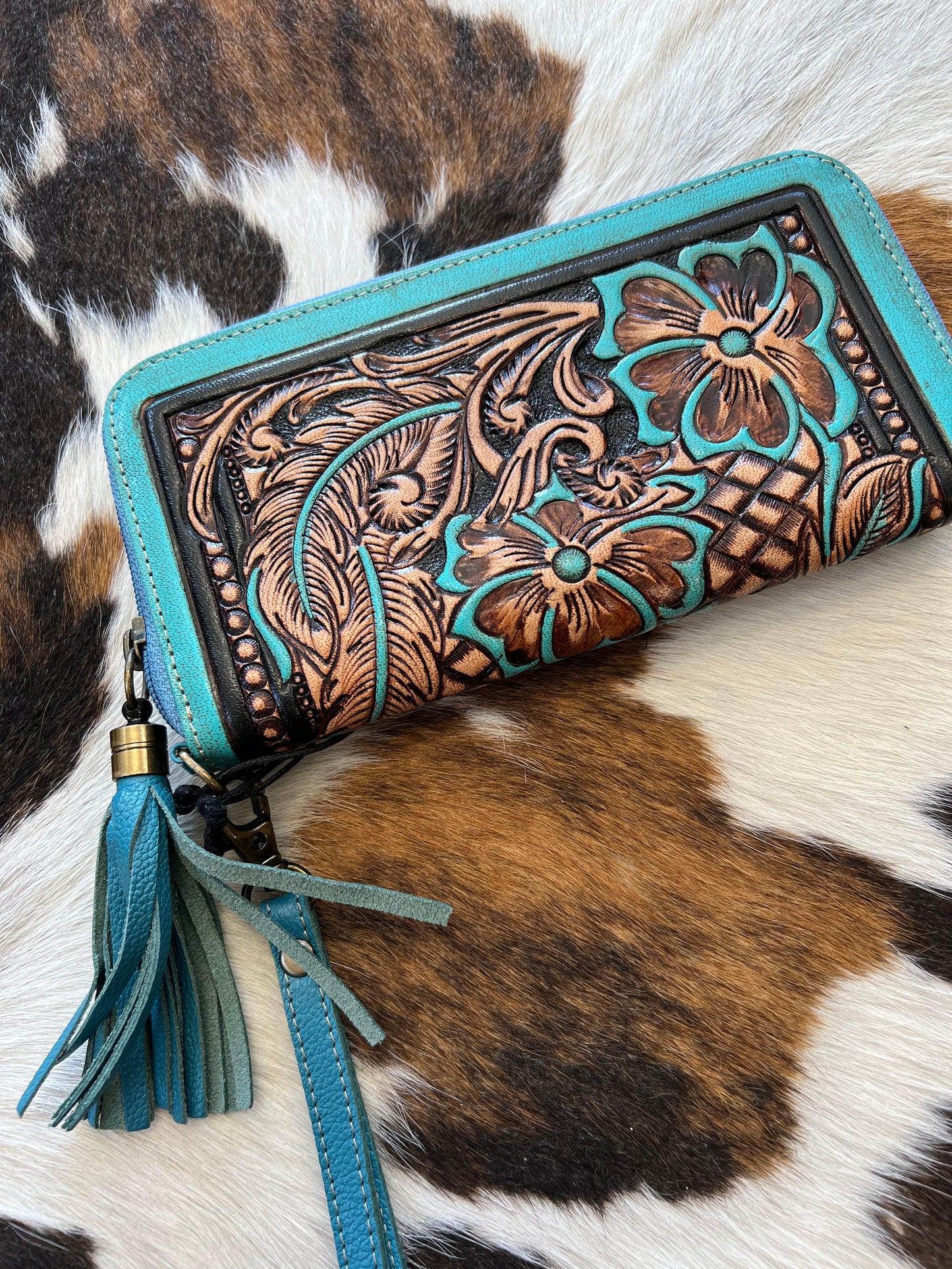 Creek Blossom Tooled Wallet