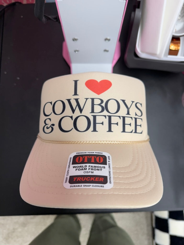 I <3 COWBOYS & COFFEE CAP