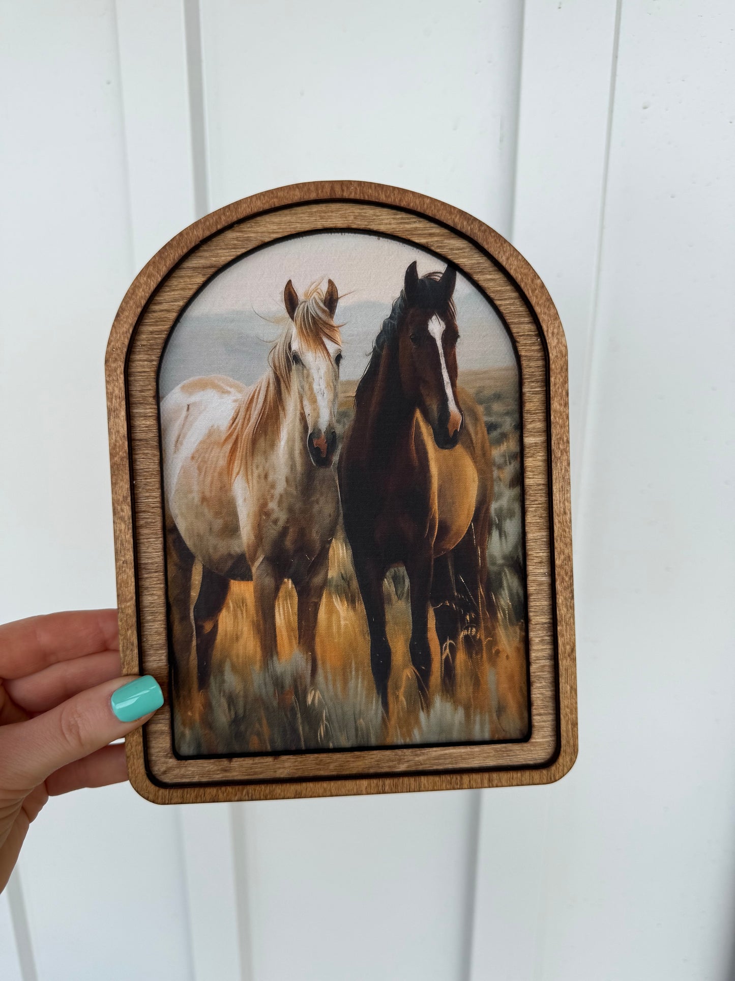 Horse Arch Framed Art Decor