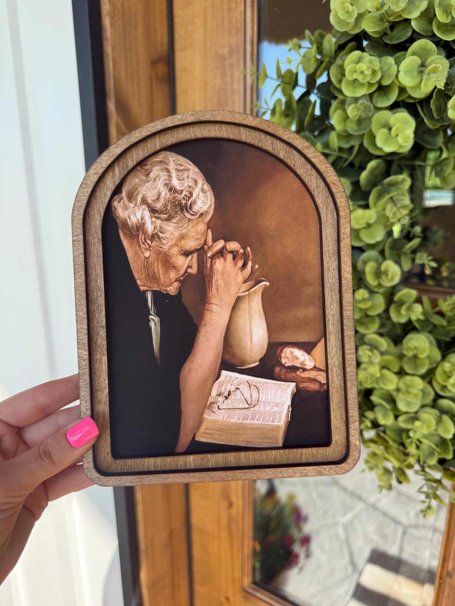 Praying Woman Framed Art