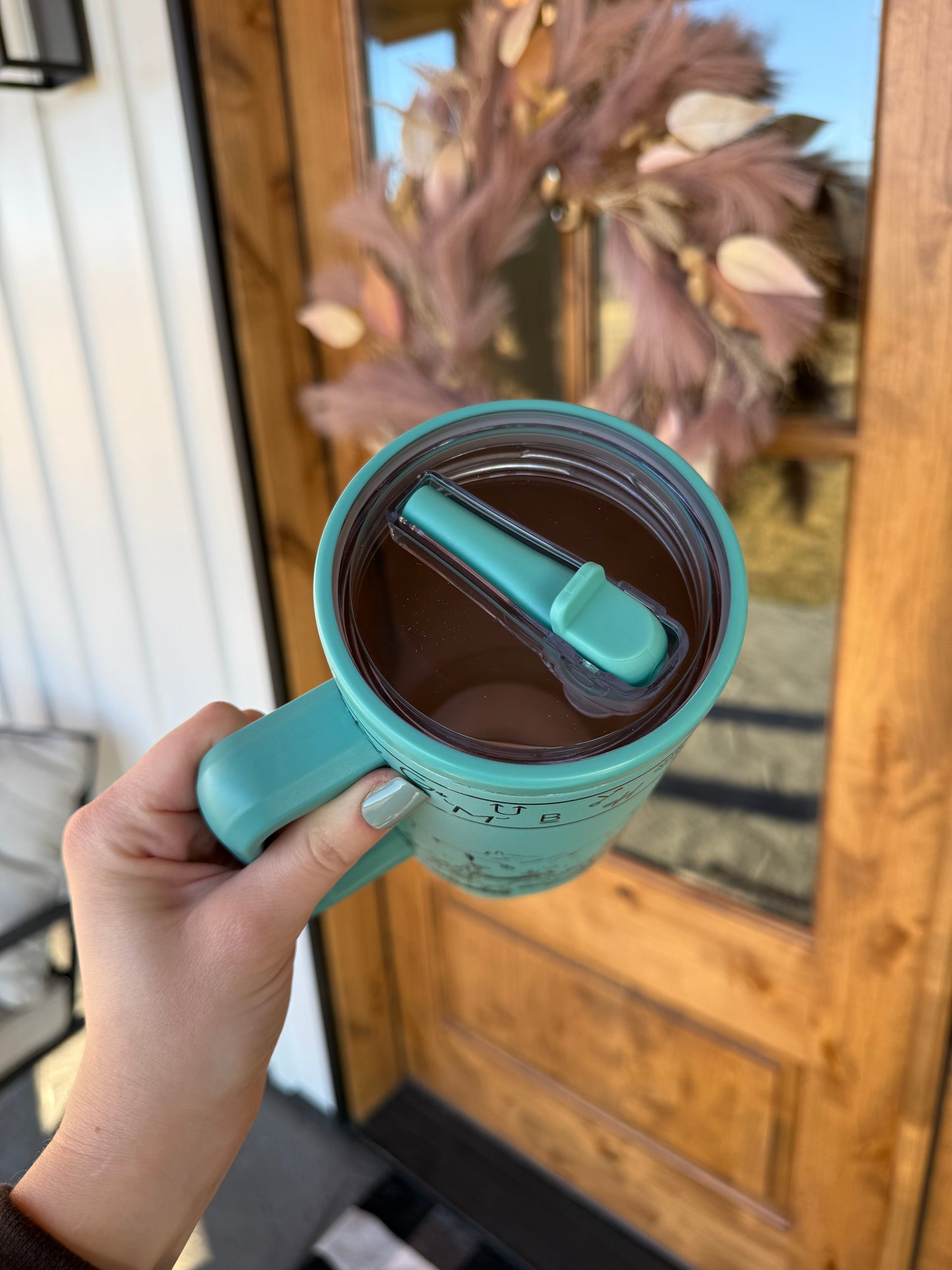 Turquoise Cattle Drive 40 oz Tumbler