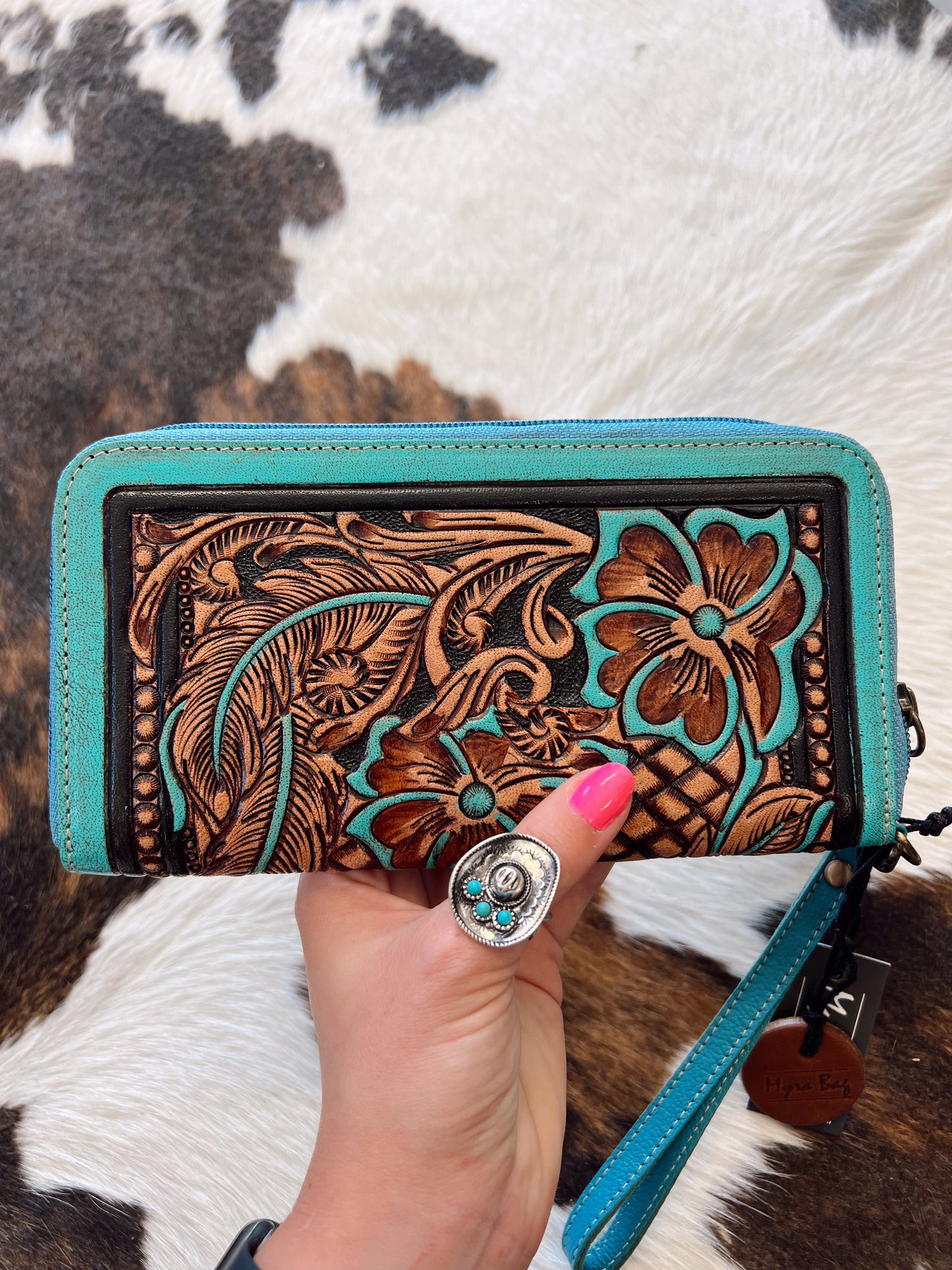 Creek Blossom Tooled Wallet