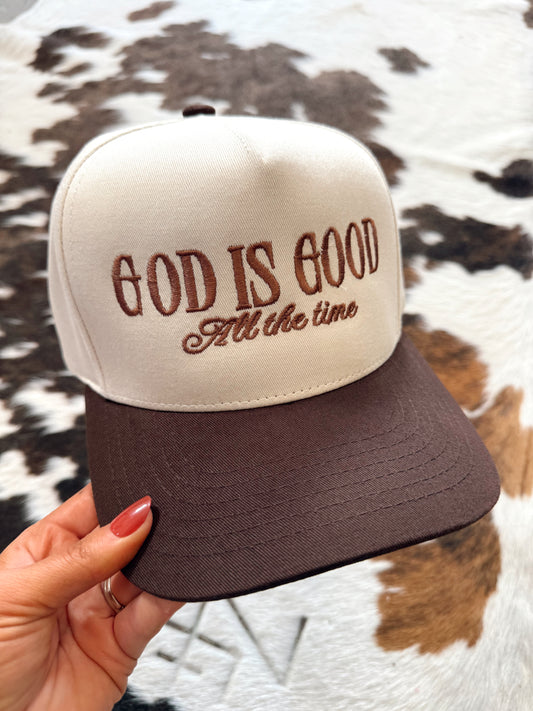 God is Good Embroidered Trucker Hat