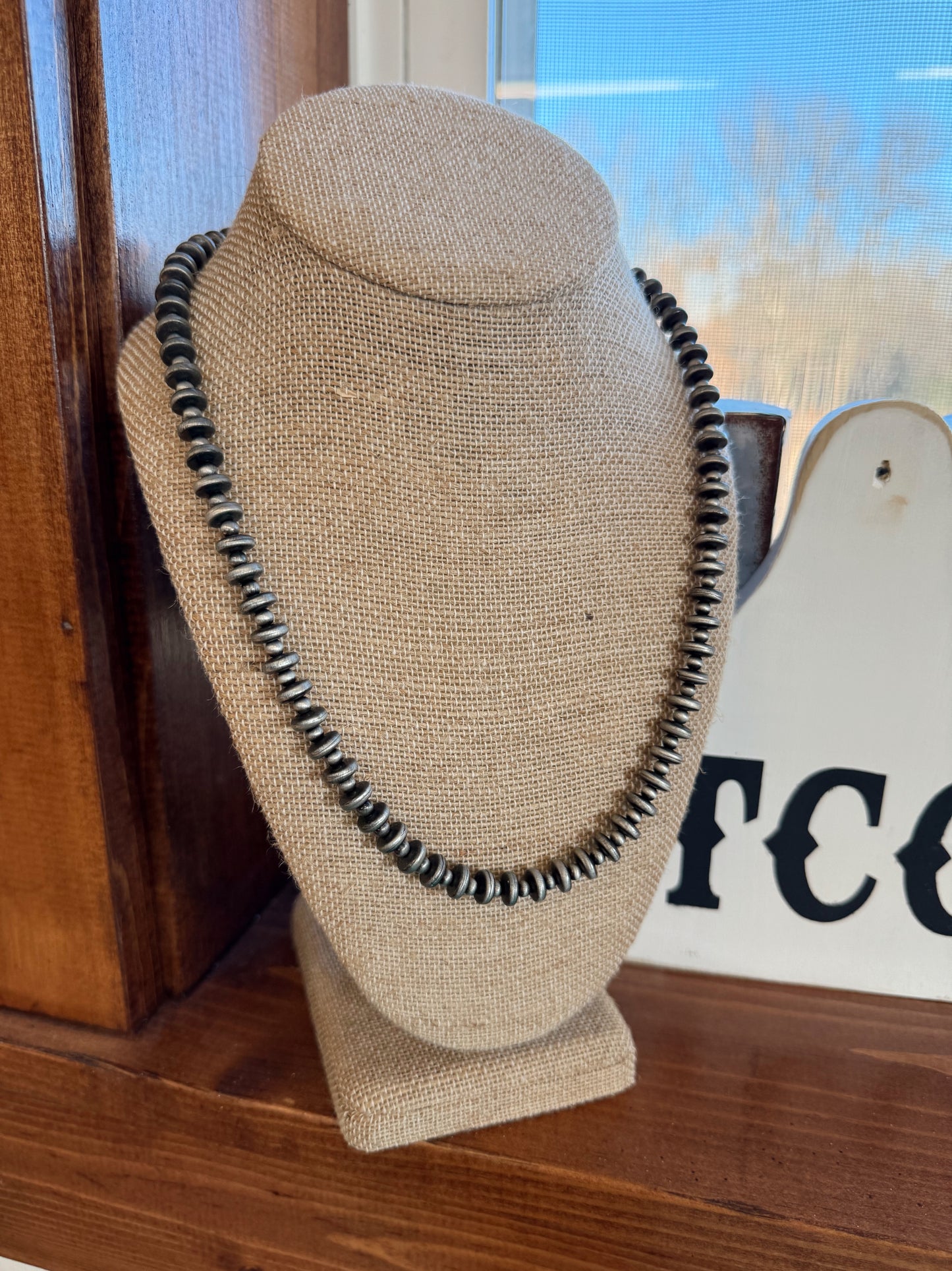 Grace Silver Bead Necklace