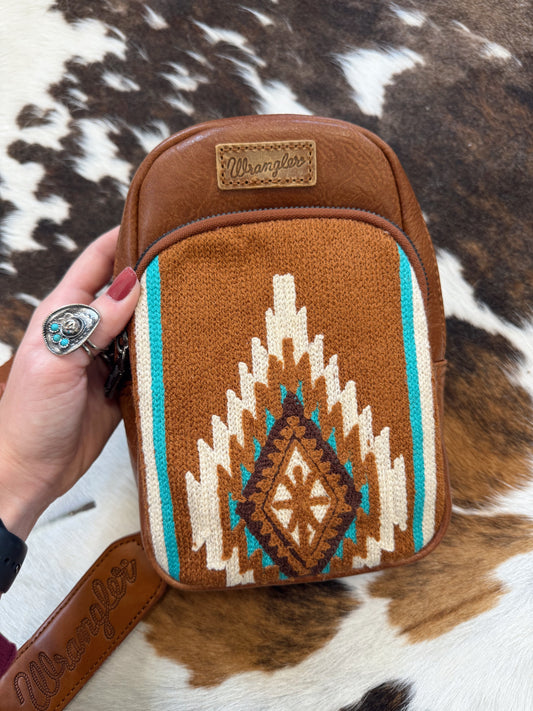 Brown Wrangler Aztec Sling