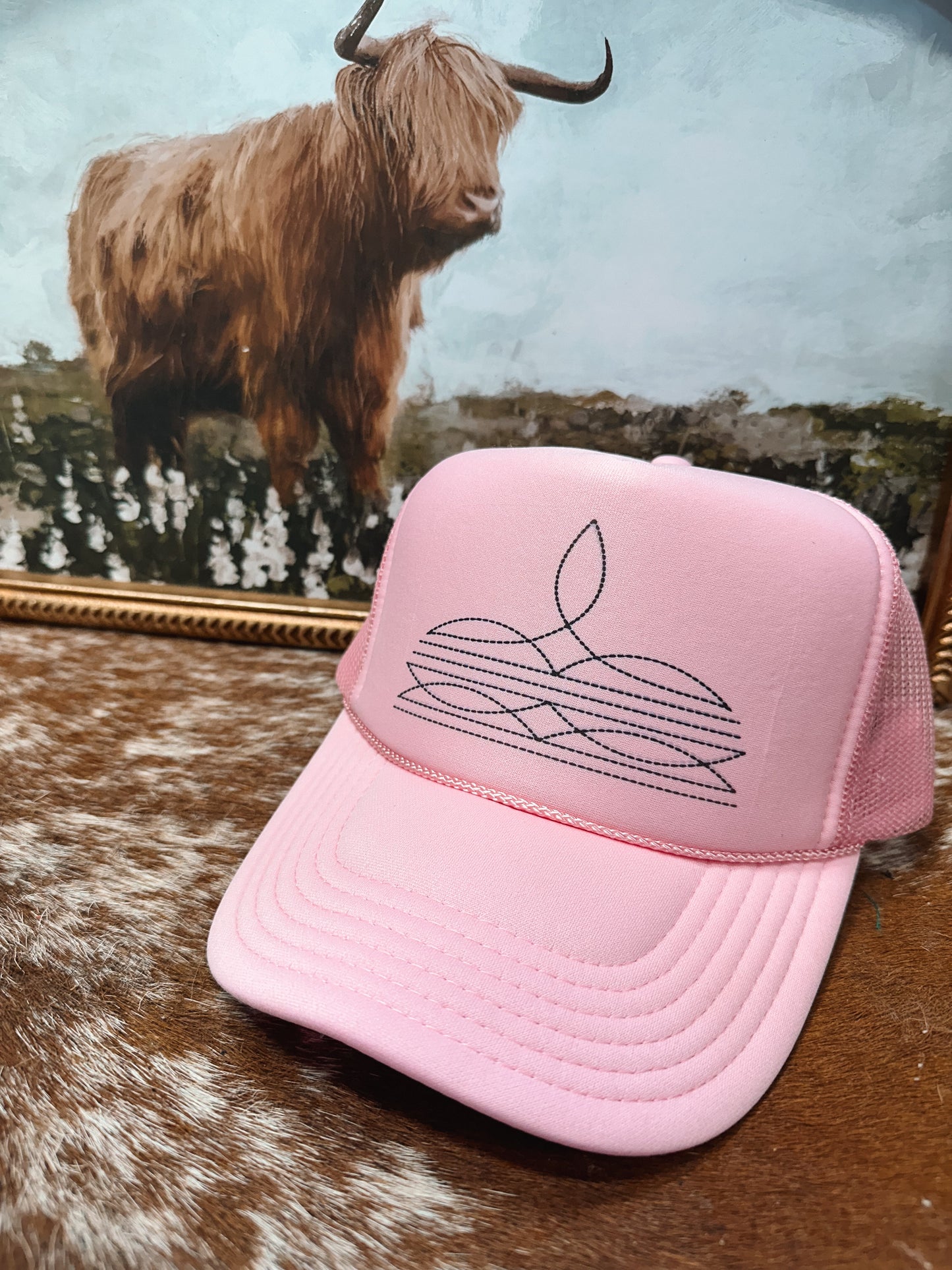 PINK BOOT CAP